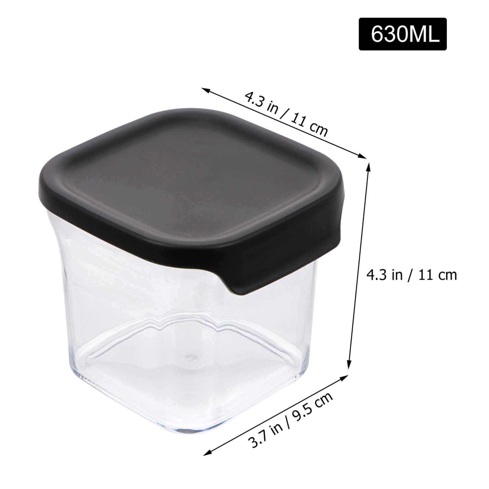 2-Pack Airtight Food Storage Containers with Lids - BPA-Free Kitchen & Pantry Organization Jars for Dry Food, Spices, Coffee, Tea - Ideal for Home, Office & Meal Prep
