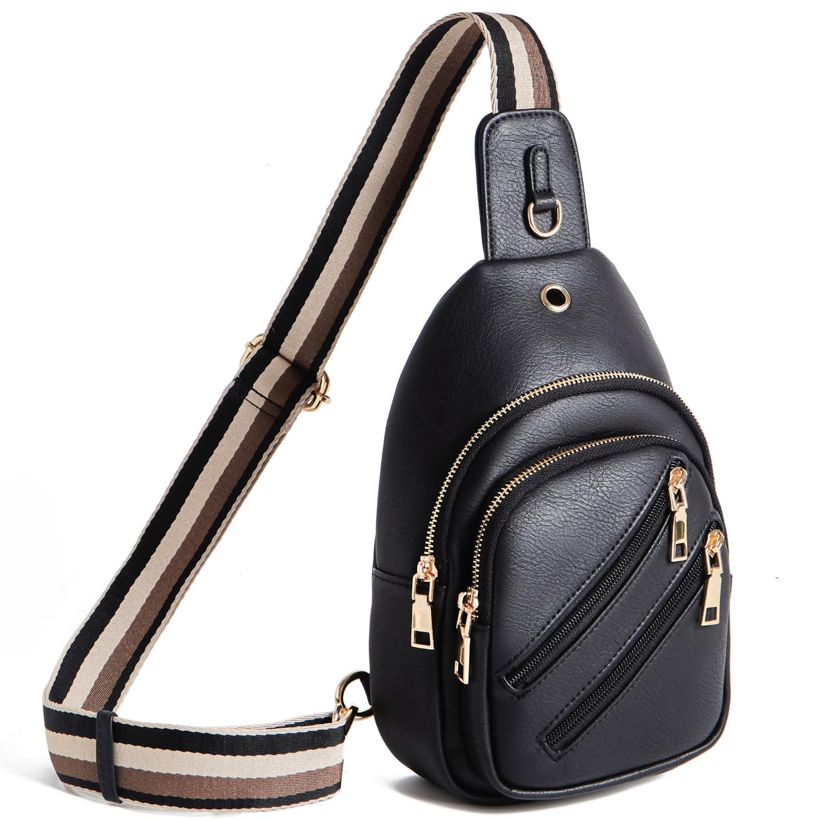 Women's Crossbody Sling Bag - Lightweight Fanny Pack for Travel, Gym & Daily Use - Hands-Free Purse for Running, Hiking & Shopping
