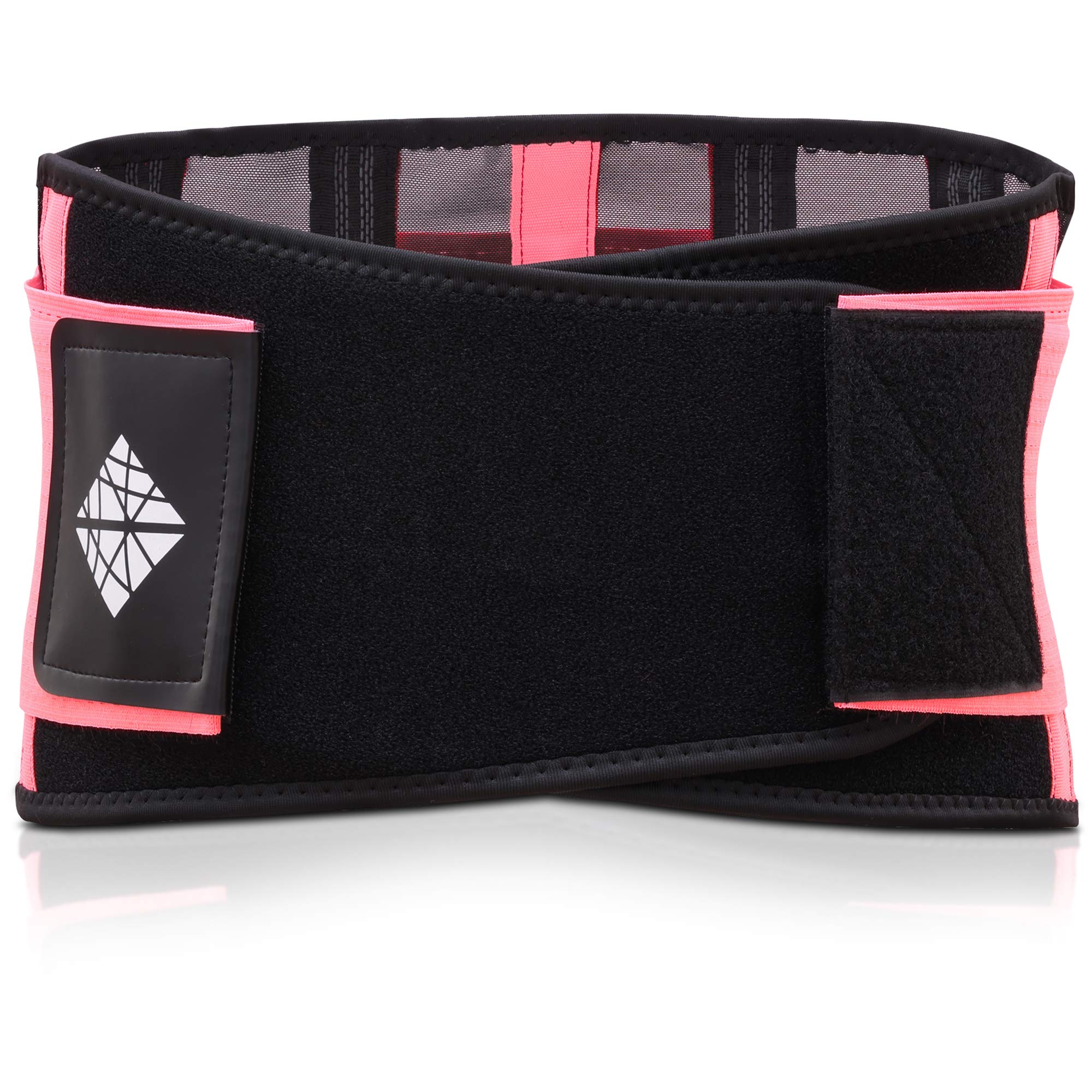 Ultra Thin Adjustable Back Brace for Women - Lower Back Pain Relief, Flexible & Supportive Pink Lumbar Support Belt - Perfect for Work, Exercise & Daily Comfort