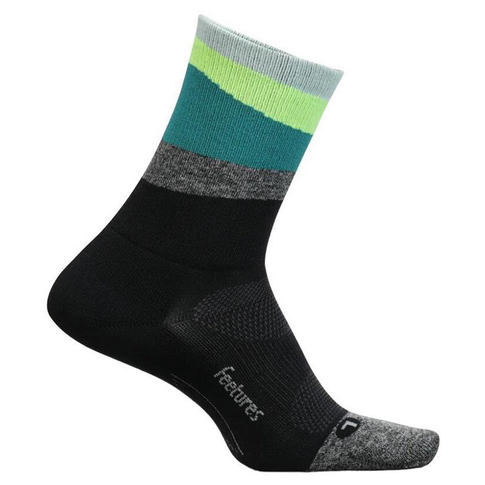 Feetures Elite Light Cushion Mini Crew Running Socks - Breathable & Supportive for Marathon, Hiking & Workout - Best for Athletes & Active Lifestyle