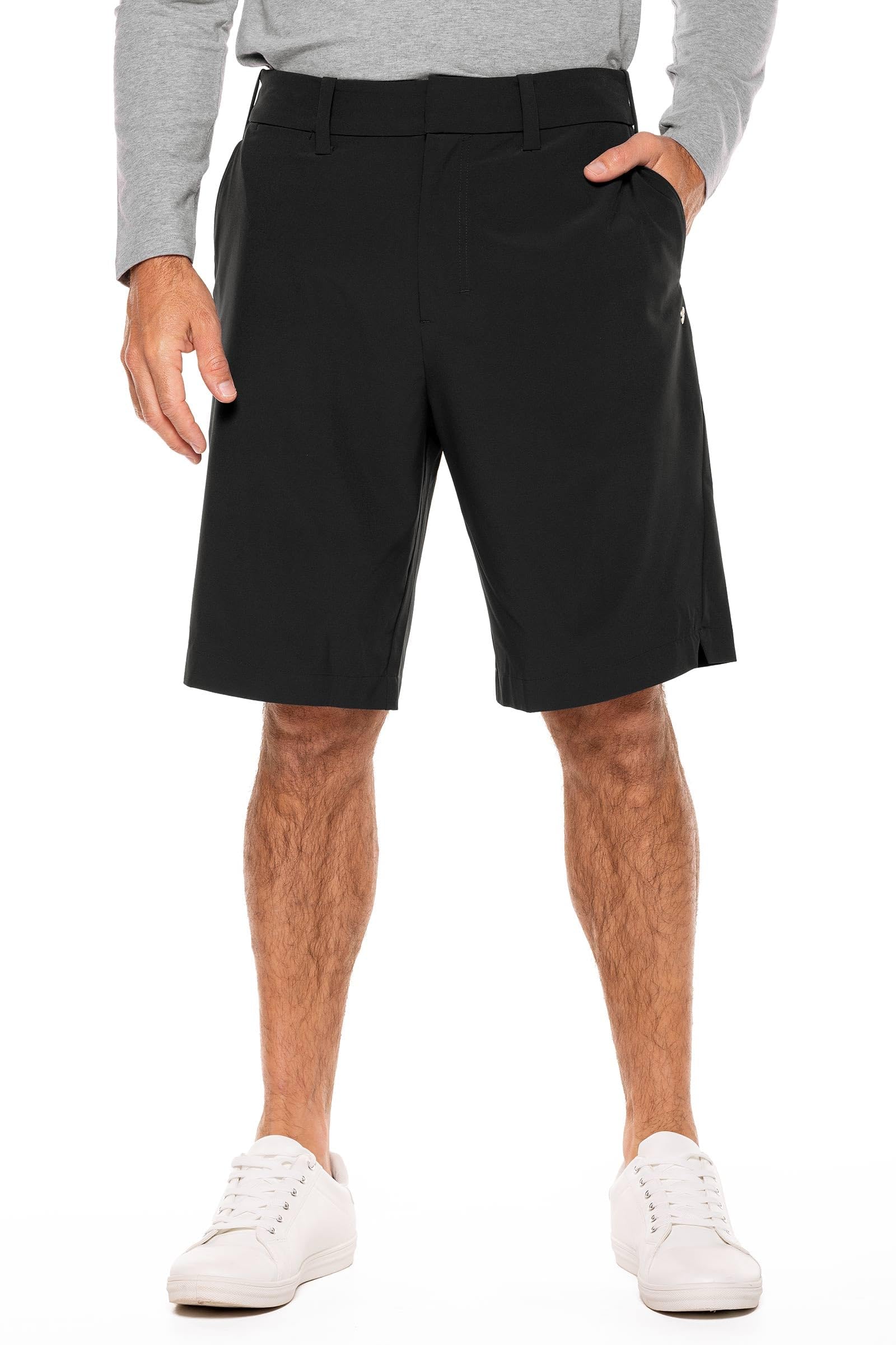 Coolibar UPF 50+ Men's Sun Protective Trek Hybrid Shorts - Lightweight Quick-Dry Hiking & Outdoor Adventure Shorts for Men