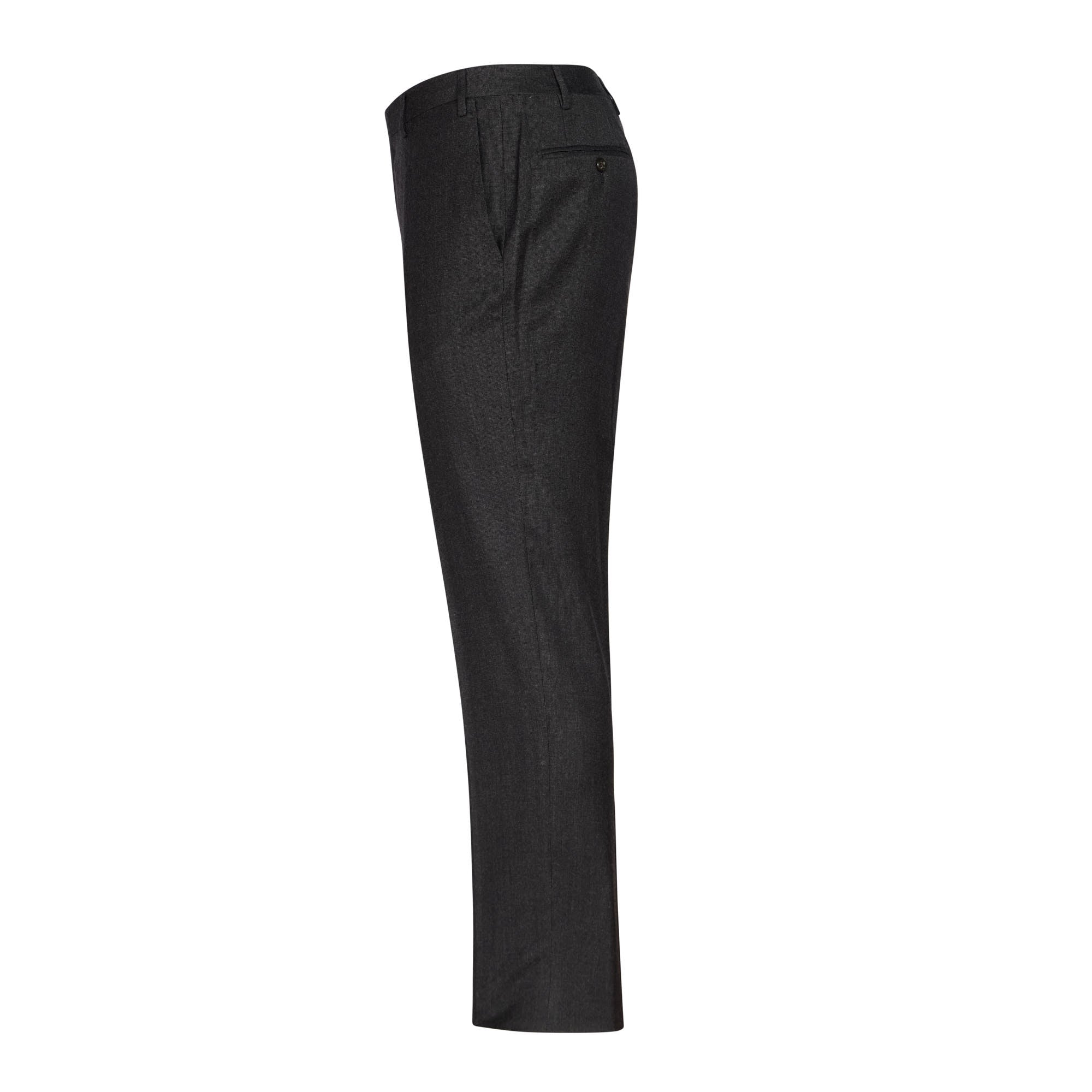 Premium CORNELIANI Men's Flannel Dress Pants in Charcoal Gray - Comfortable & Stylish for Office, Business Casual & Winter Wear