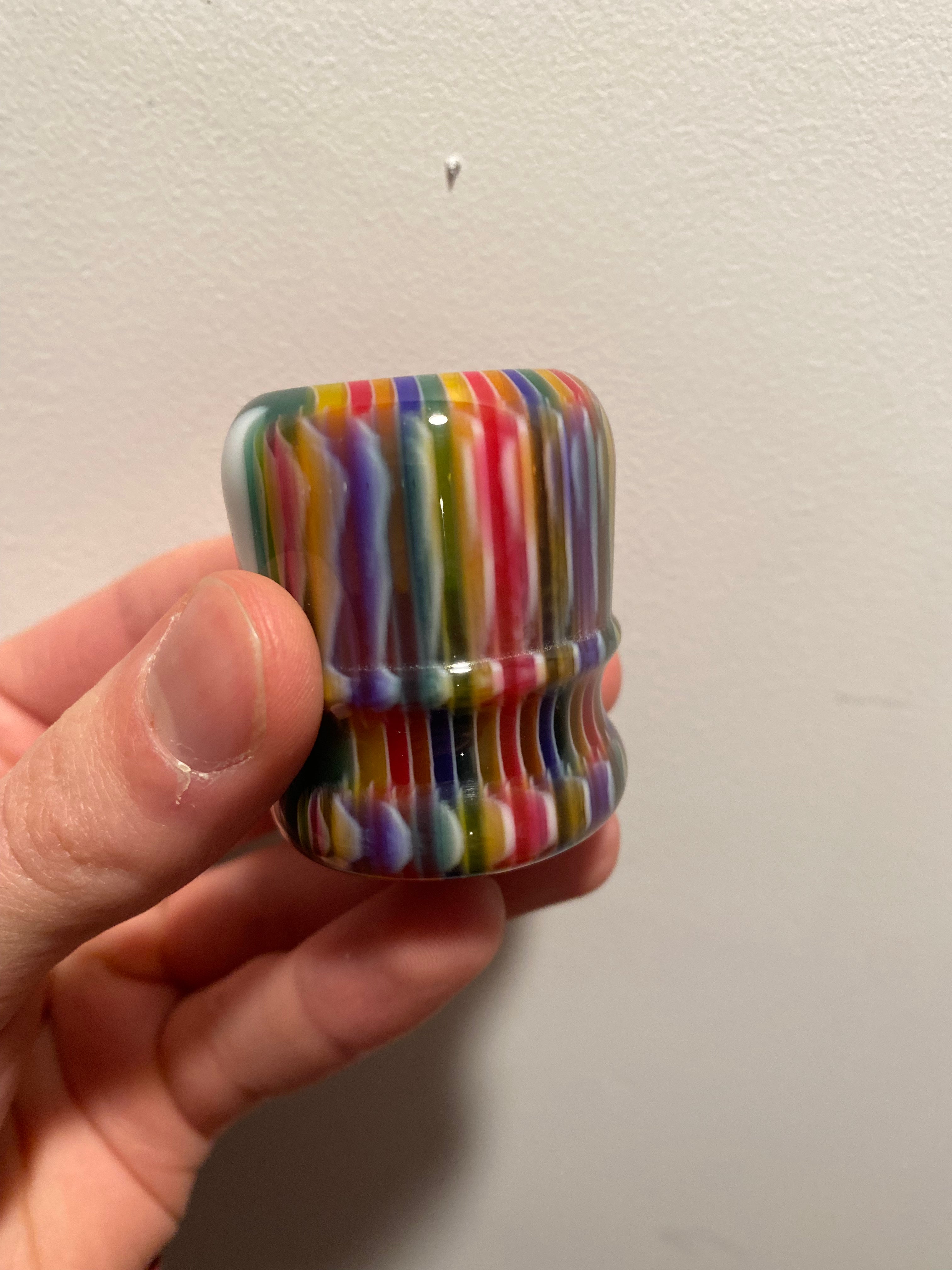 Premium Handcrafted Candy Stripe Shaving Brush Handle - Fits 24mm & 26mm Knots - Perfect for Wet Shaving & Grooming Gifts for Men