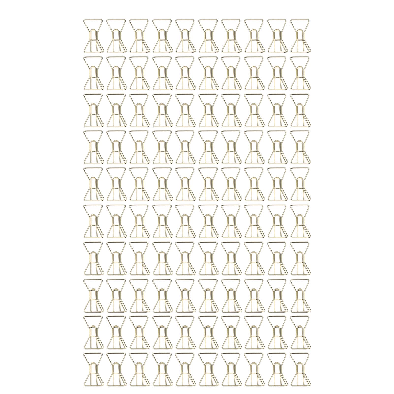 100 Pieces Airplane-Shaped Metal Paper Clips - Fun Cute Bookmark Clips for Journaling, Planners & Office Use - Includes Clear Plastic Storage Box (#2) - Perfect for School, Office & Craft Projects