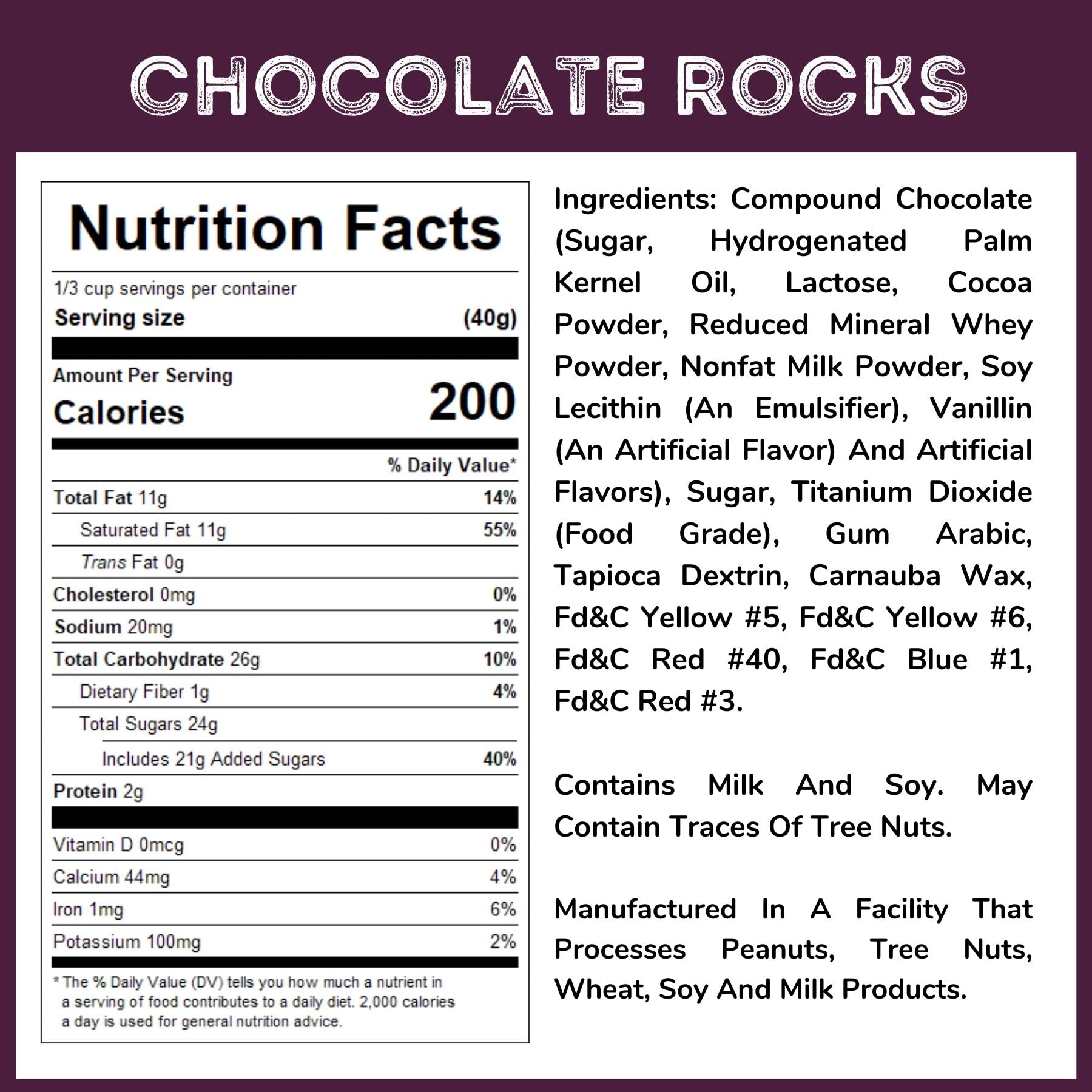 WinCrest Bulk Chocolate Rocks - 5 Pound Case | Decorative Candy for Baking, Cupcake Toppers & Party Favors