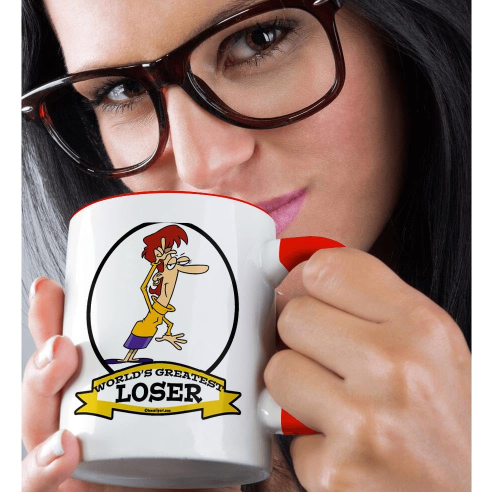 3D Rose 11oz Two-Tone Red and White Ceramic Coffee Mug - Perfect for Home, Office, or Gift Giving
