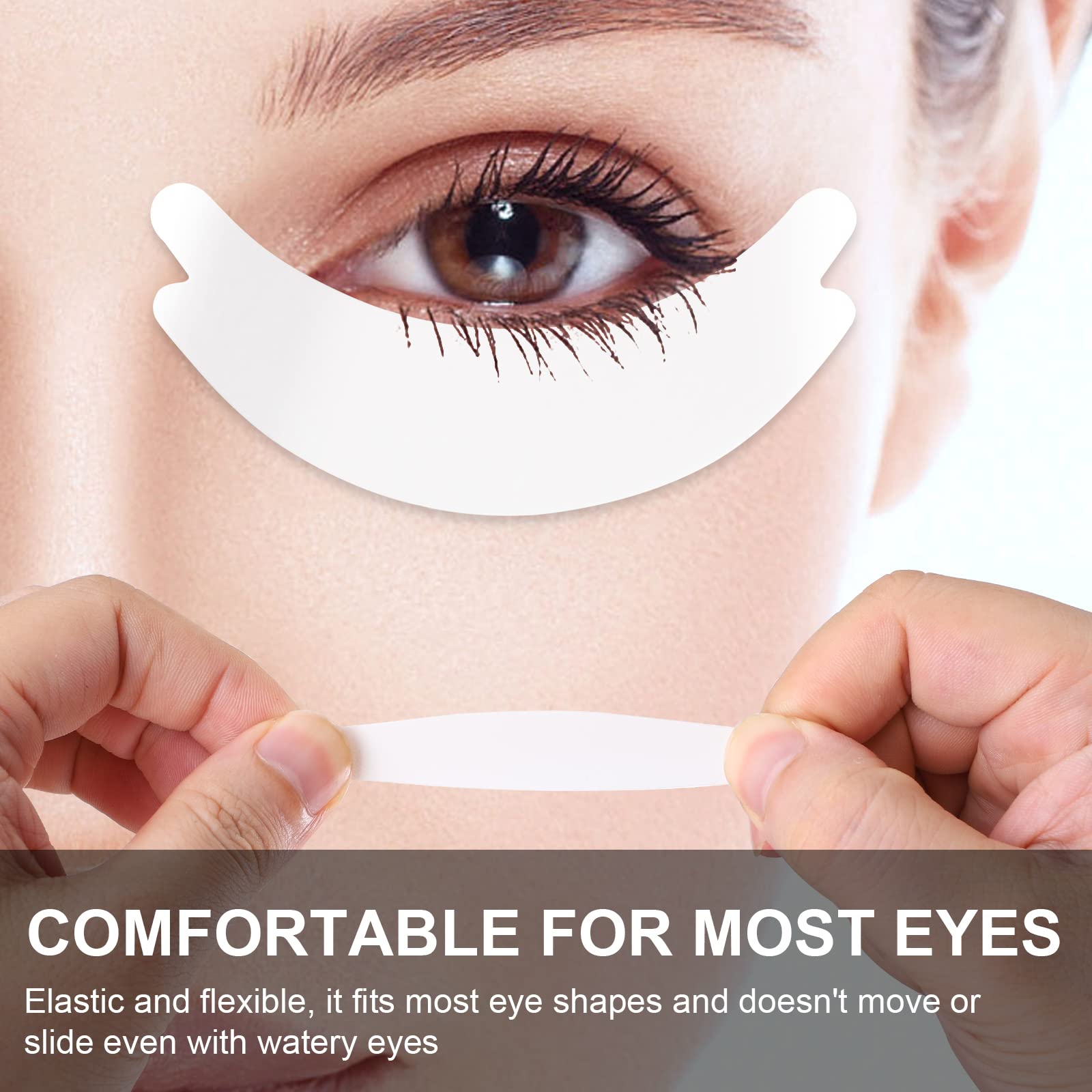 100 Pairs Foam Eye Pads for Lash Extensions - Hypoallergenic, Lint Free & Latex Free Under Eye Pads - Essential Eyelash Technician Supplies for Professional Lash Application & Beauty Salon Use