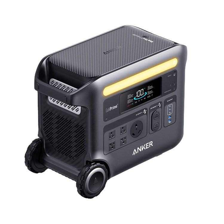 Anker SOLIX F2600 Portable Power Station 2560Wh Solar Generator for Camping, RV, Home Backup & Outdoor Adventures - High Capacity Lithium Battery with 6 AC Outlets