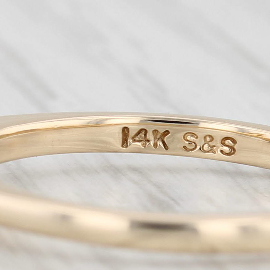 0.15ctw Diamond Ring Guard Enhancer for Wedding Bands - 14k Yellow Gold Size 6.75 - Perfect for Bridal Jewelry, Anniversary Gifts & Stackable Ring Designs