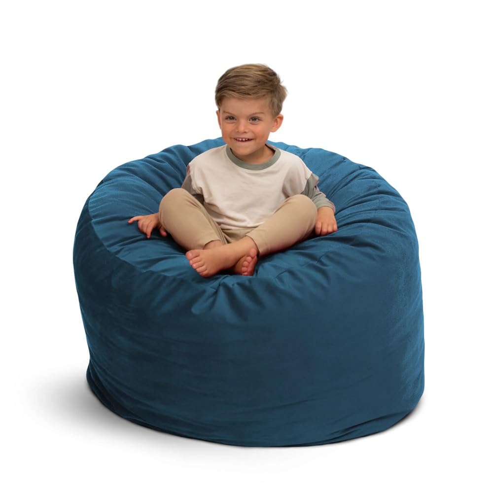 Ultimate Sack 3ft Oversized Bean Bag Chair for Adults - Cloud Suede Fabric, Comfy Lounge Chair, Bean Bag Couch & Loveseat Alternative | Perfect for Living Room, Bedroom, Game Room & Dorm Relaxation