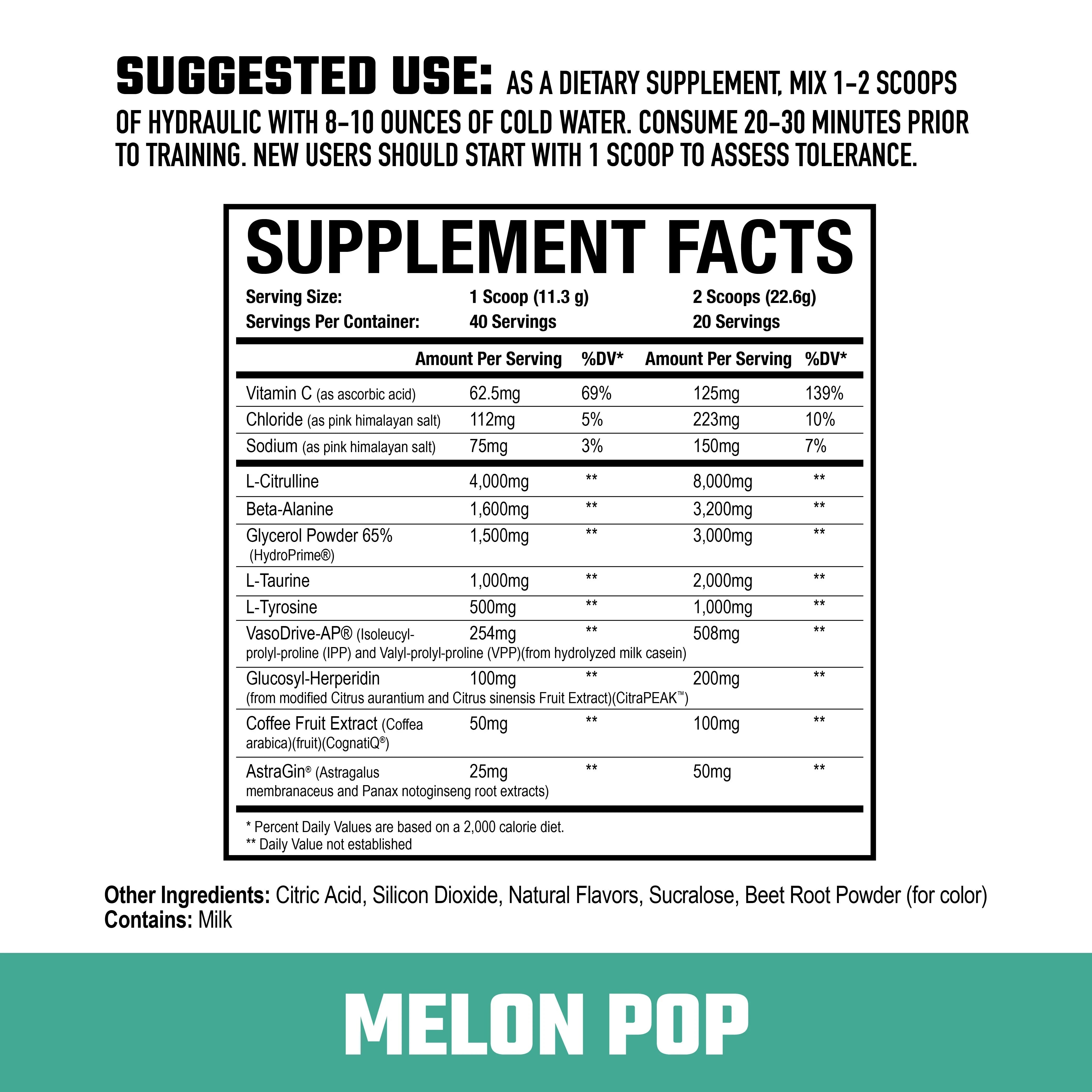 Axe & Sledge Hydraulic Non-Stimulant Pre-Workout Supplement - Boost Energy & Performance for Gym, Bodybuilding & Fitness Training