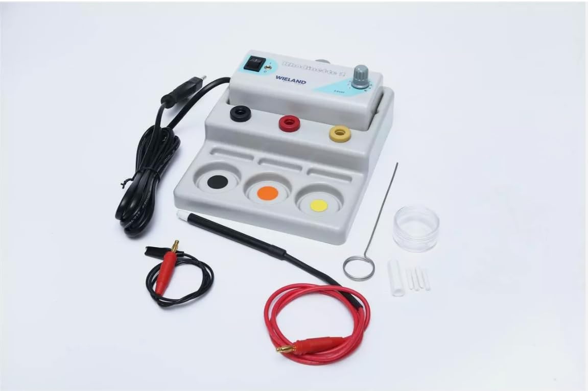 HUZWHHGGH Rhodium Pen Plater - Gold Electroplating Machine for Jewelry Making, Rhodinette System, Gray | Perfect for DIY Jewelry Repair, Ring & Necklace Plating at Home or Professional Workshop