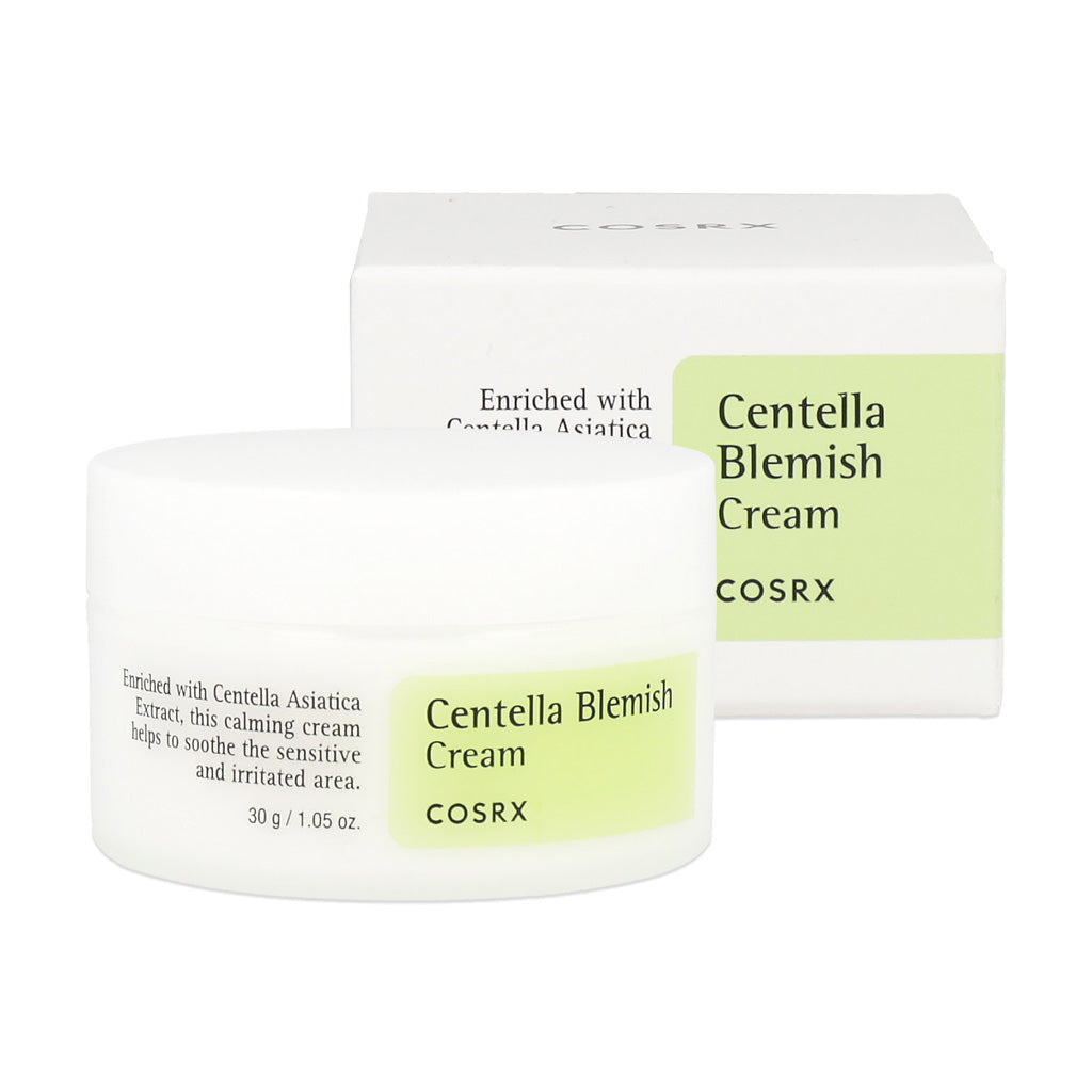 COSRX Centella Blemish Cream 30g - Korean Acne Spot Treatment for Face, Soothing Cream for Sensitive Skin - Perfect for Daily Skincare Routine & Post-Breakout Care