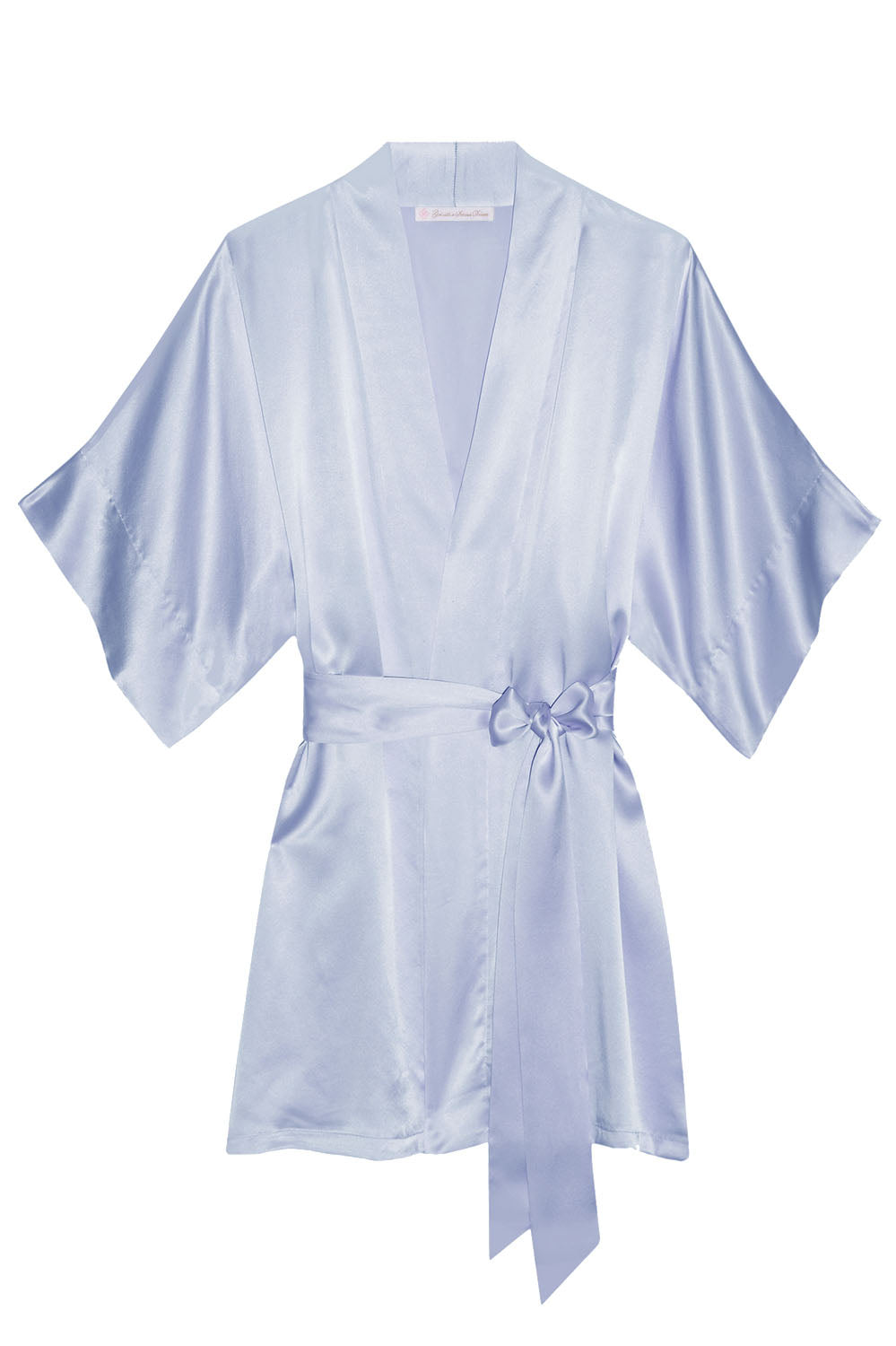 Lavender Purple Samantha Silk Kimono Robe - Elegant Women's Loungewear for Spa, Bridal & Home Relaxation | Style 300