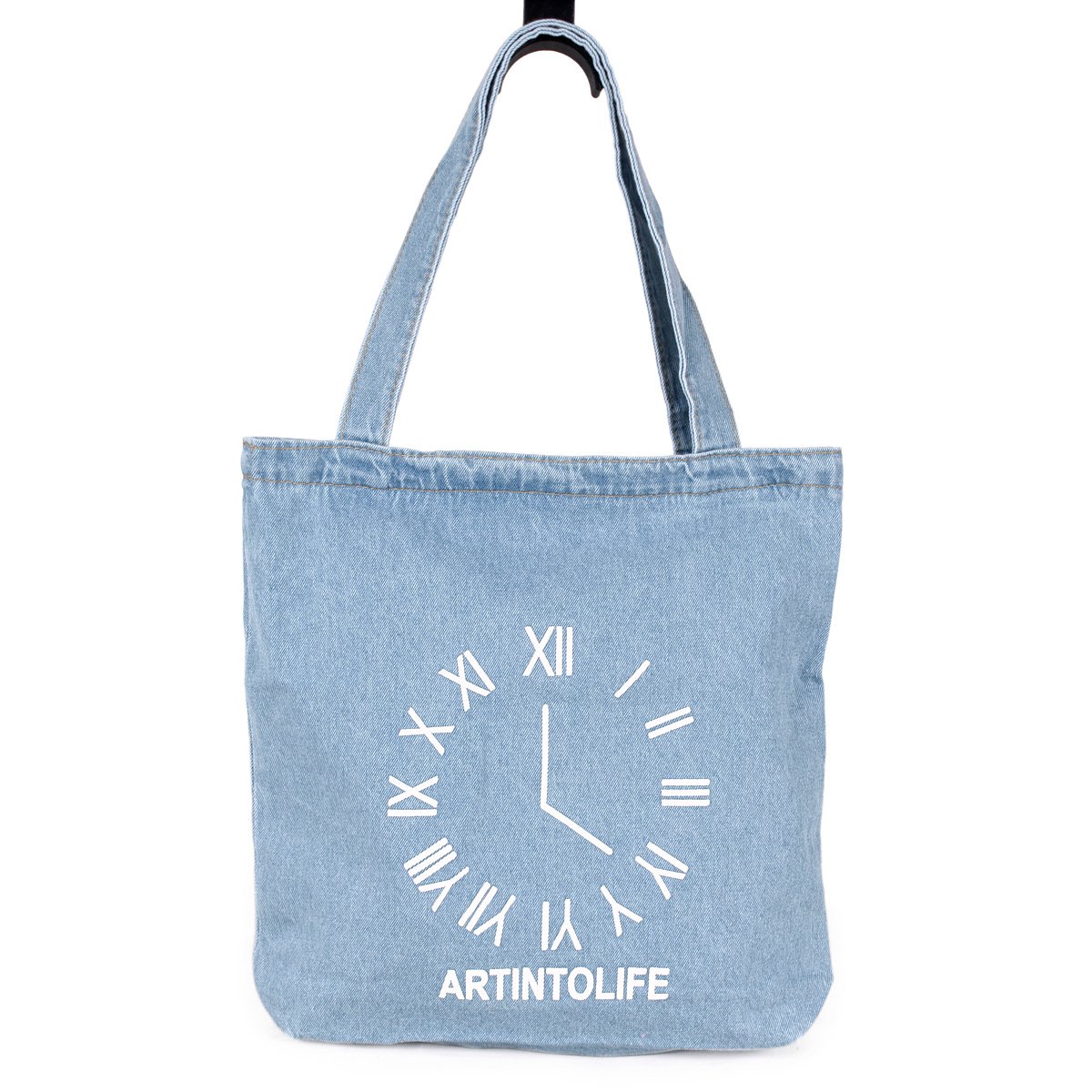 Stylish Lightweight Denim Tote Bag for Women - Eco-Friendly Cotton Shoulder Handbag with Unique Prints | Perfect for Shopping, Beach & Daily Use