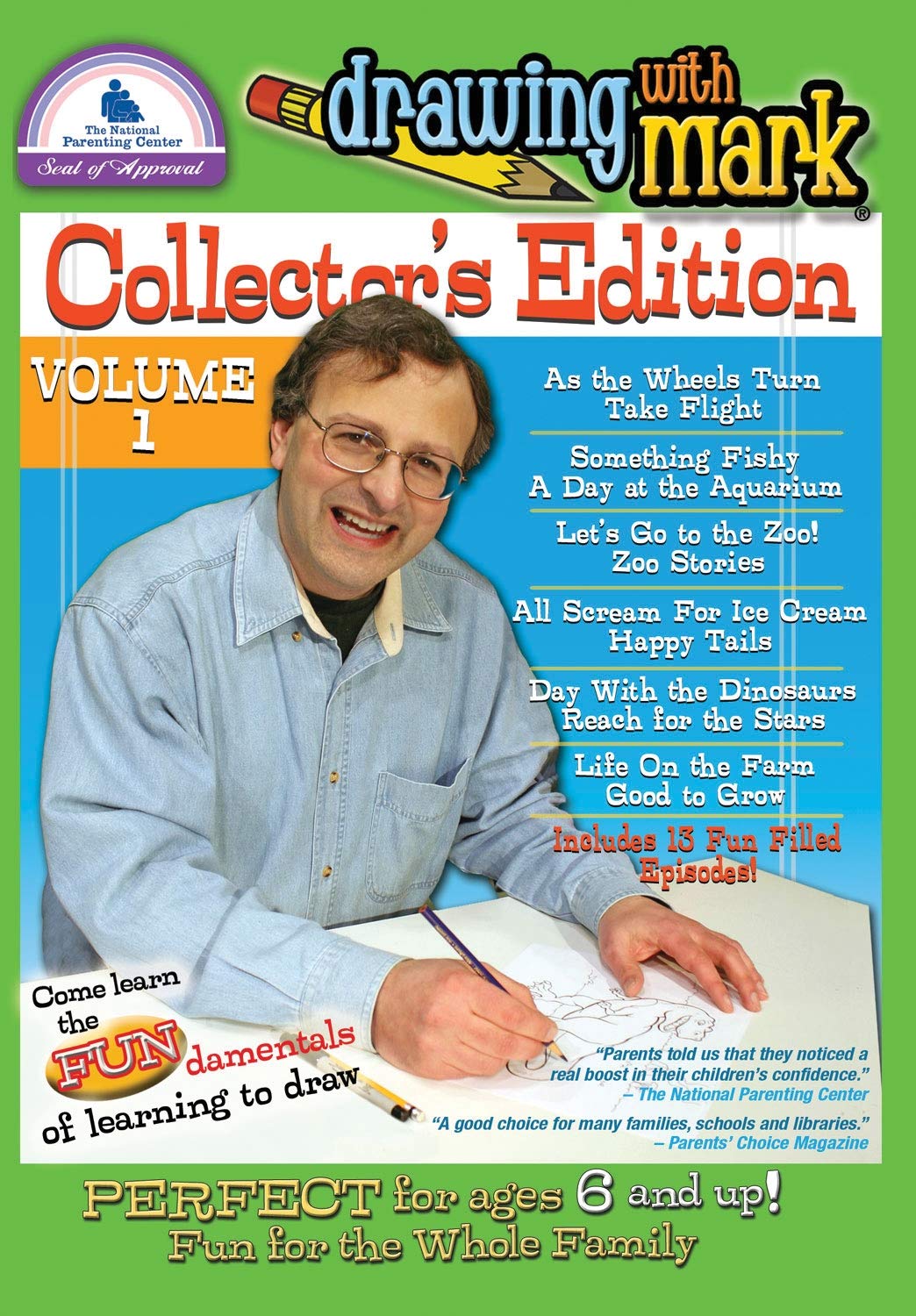 Drawing With Mark 6 Disc Box Set - Complete Art Instruction DVD Collection for Kids & Beginners | Perfect for Home Learning, Classroom Activities & Creative Gift Ideas