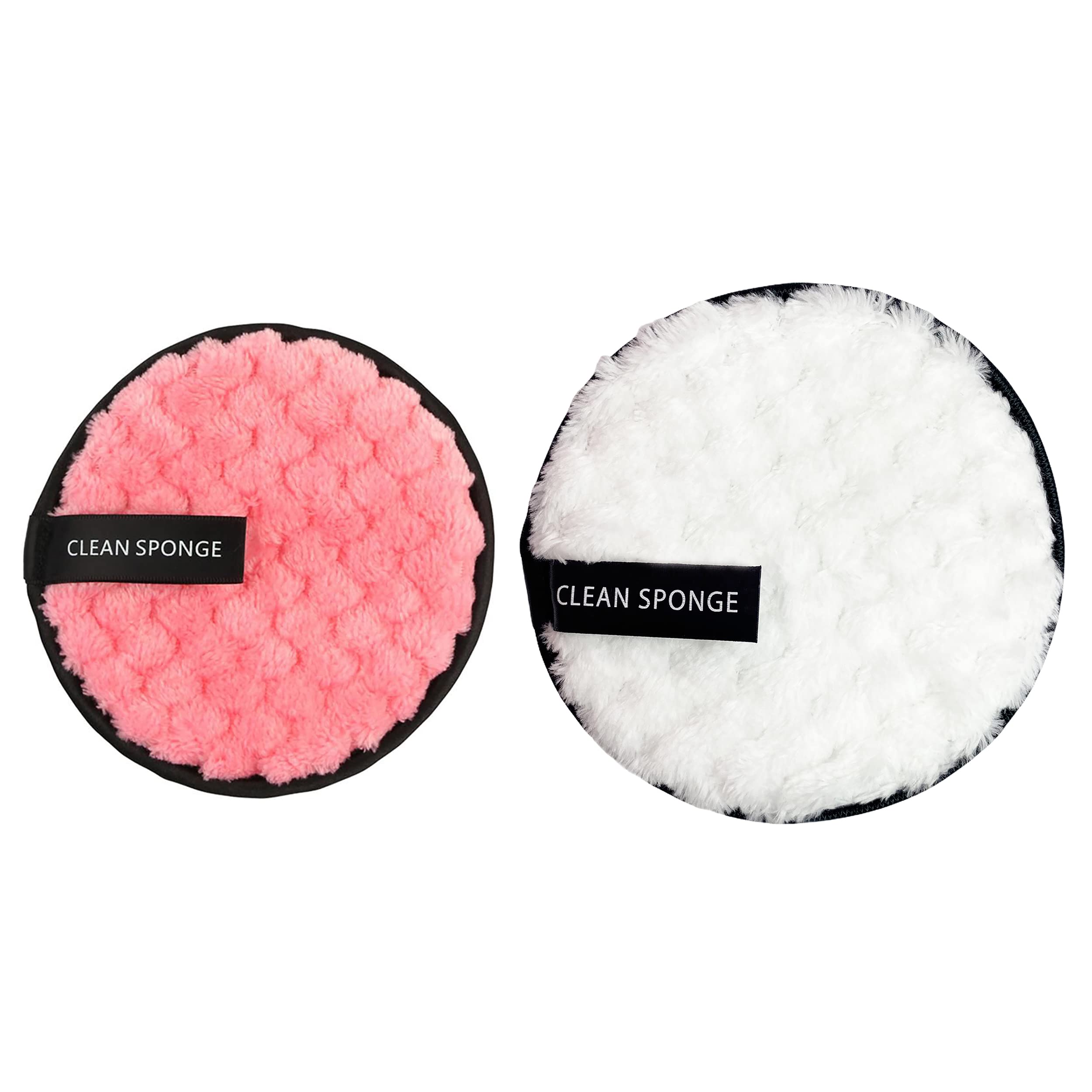 **MeeTo Reusable Makeup Remover Pads - Washable Microfiber Cloths for Heavy Makeup, Mascara & Foundation - 2 Pack (1 Small + 1 Medium) - Eco-Friendly & Gentle on Skin - Perfect for Travel & Daily Skincare Routine**