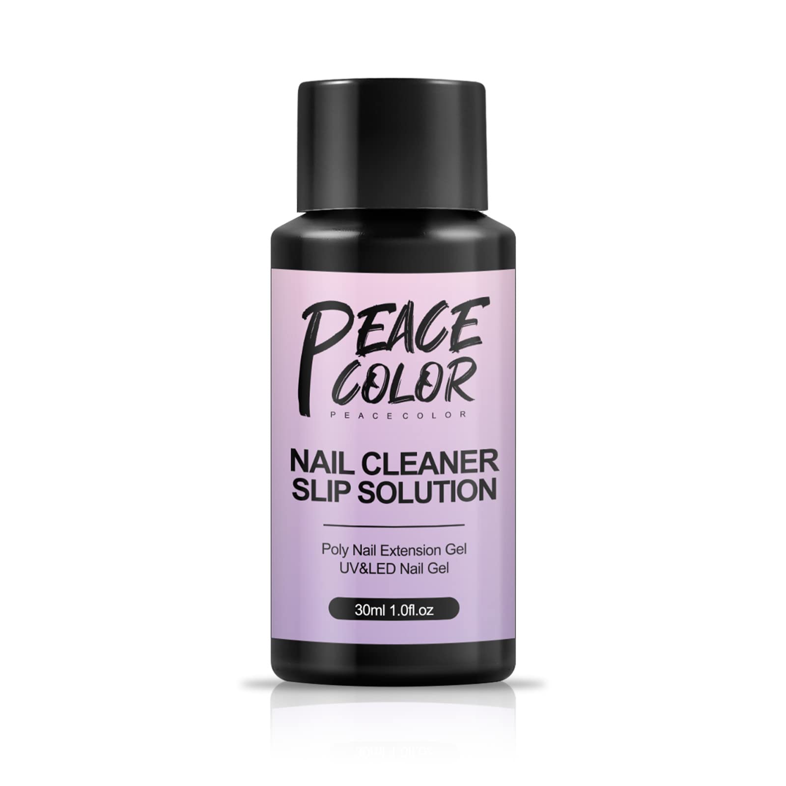 PEACECOLOR Clear Slip Solution for Poly Nail Gel Extensions - Professional Nail Prep Liquid for Strong & Smooth Poly Nail Extensions | Perfect for Salon, DIY Manicures & Nail Art