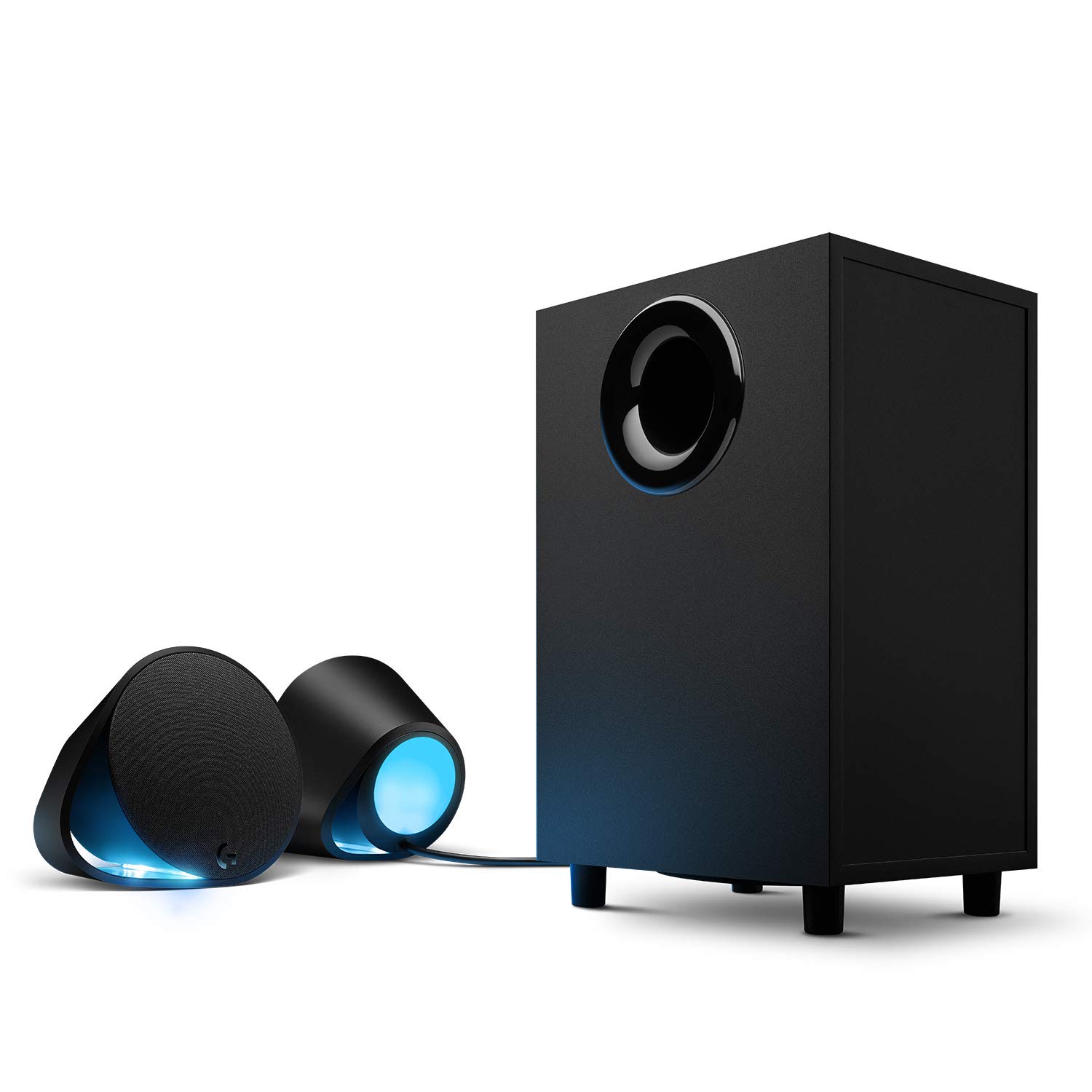 Logitech G 560 PC Gaming Speakers with DTS:X Ultra 7.1 Surround Sound, LIGHTSYNC RGB Lighting & Powerful Subwoofer - Immersive Audio Experience for Gaming, Movies & Music - Black