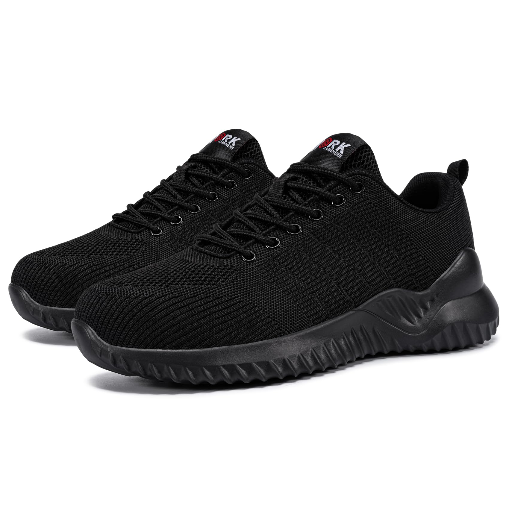 Lightweight Steel Toe Work Shoes for Men - Comfortable Safety Boots with Air Cushion Technology | Durable Construction Shoes for Warehouse, Factory & Outdoor Work