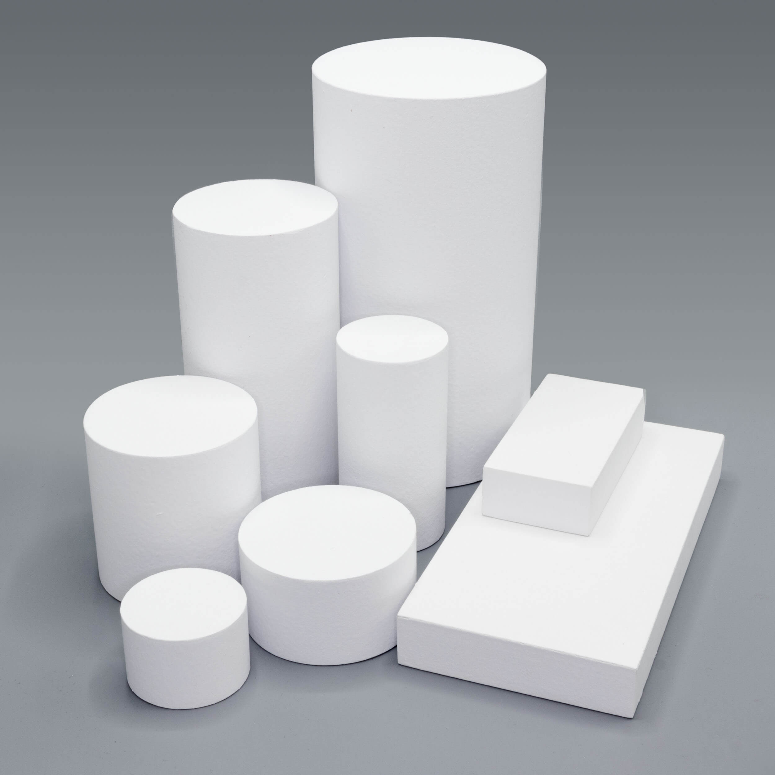 Professional Photo Decor Cylinder Blocks - White Background Props for Product Photography | Perfect for E-commerce, Jewelry, Cosmetics & Small Item Display