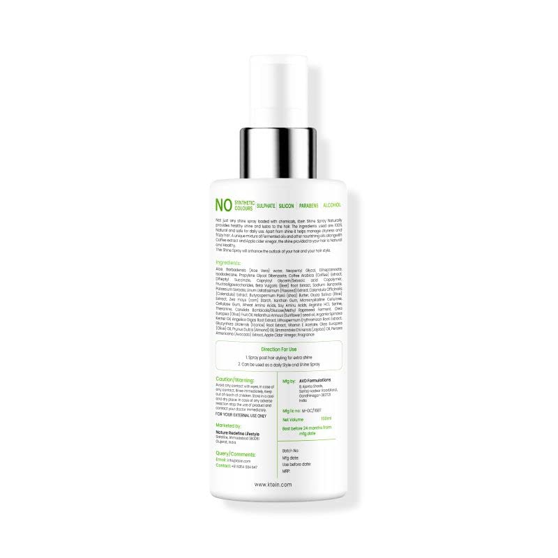 100% Plant Based Hair Heat Protection Spray with EXTRA SHINE - Chamomile, Argan Oil & Vitamin E (100ml) | Thermal Styling Guard for Curling Irons, Flat Irons & Blow Dryers | Vegan & Cruelty Free