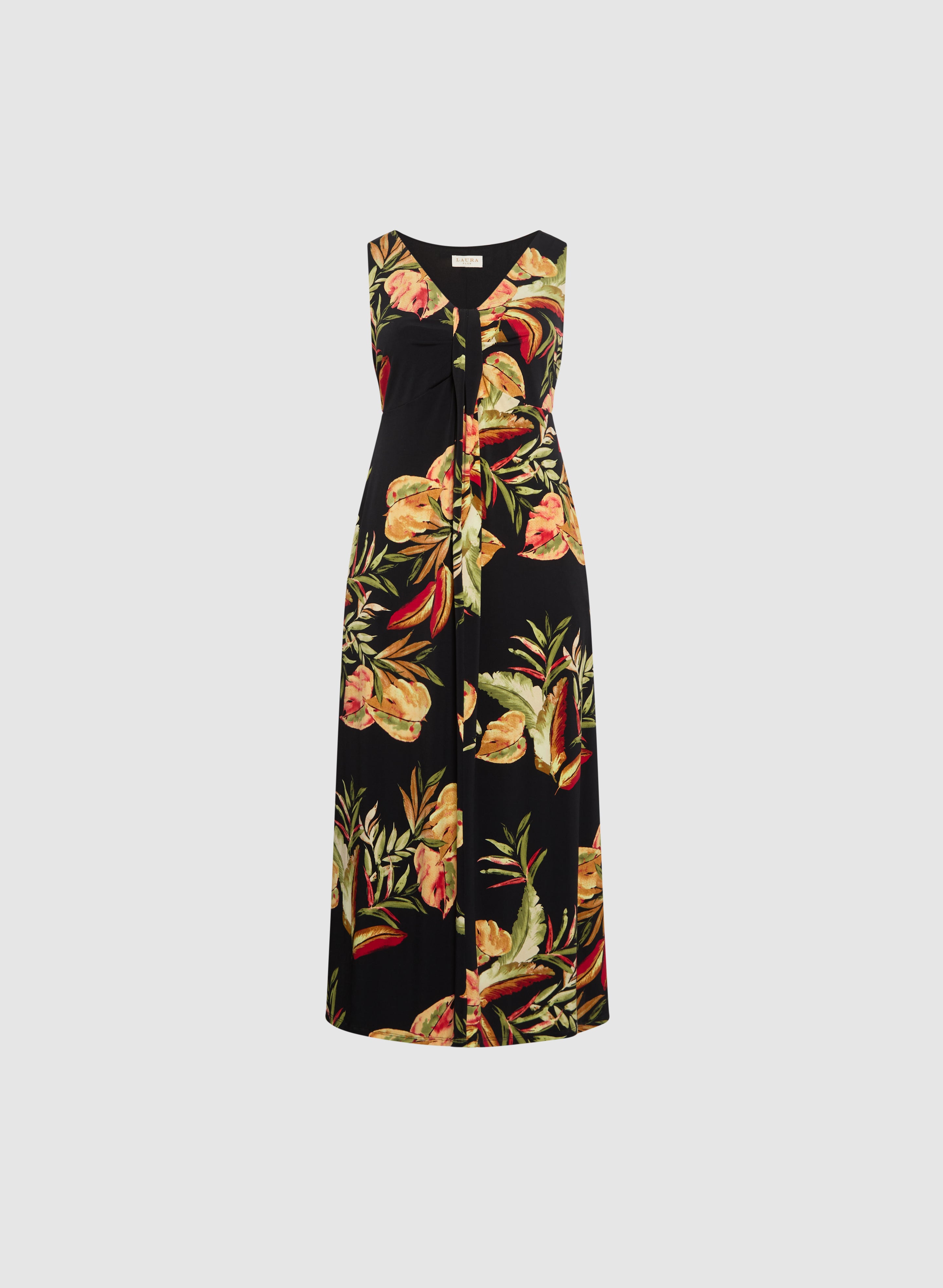 Floral Print Sleeveless Maxi Dress for Women - Summer Beach Party, Vacation, Wedding Guest Outfit