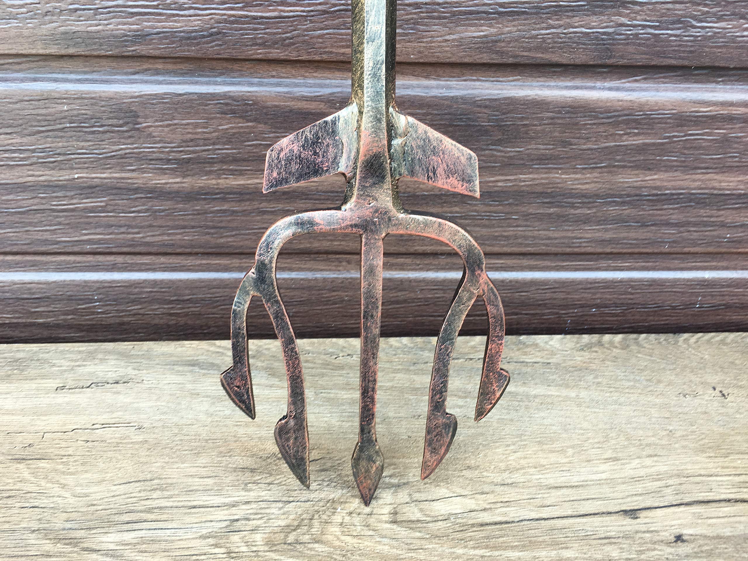 Neptune Trident Prop - Poseidon Cosplay Accessory for Mermaid & Greek Mythology Costumes - Perfect for Halloween, Theater, and Fantasy Decor