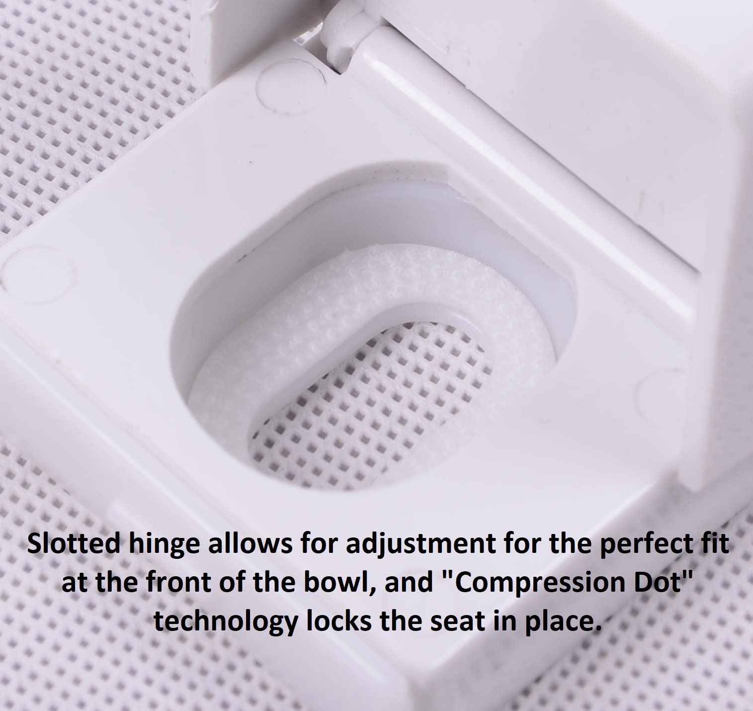 2Q1E6-53 Deluxe Slow Close Elongated Toilet Seat with Adjustable Lock-Down Hinge & Quick-Lock Mounting Hardware - Gold | Durable Plastic for Bathroom, Home & Commercial Use