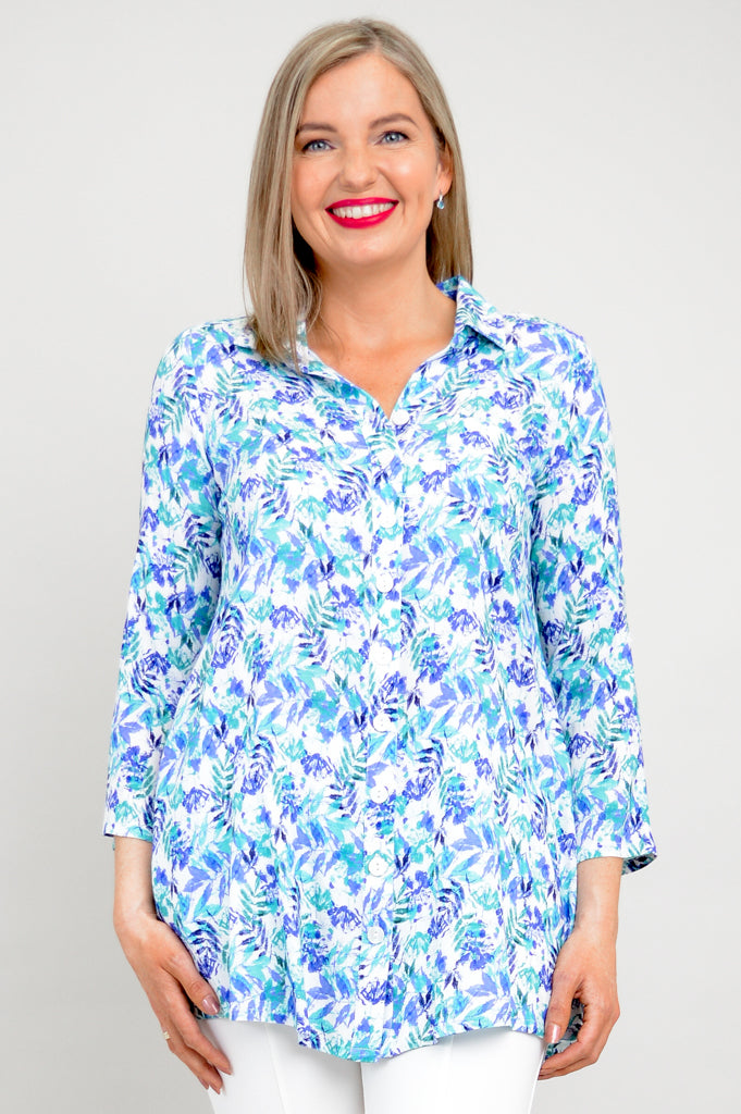 Celine Blouse Women's Linen Bamboo Shirt | Melbourne Style Summer Top | Perfect for Office Wear & Casual Outings