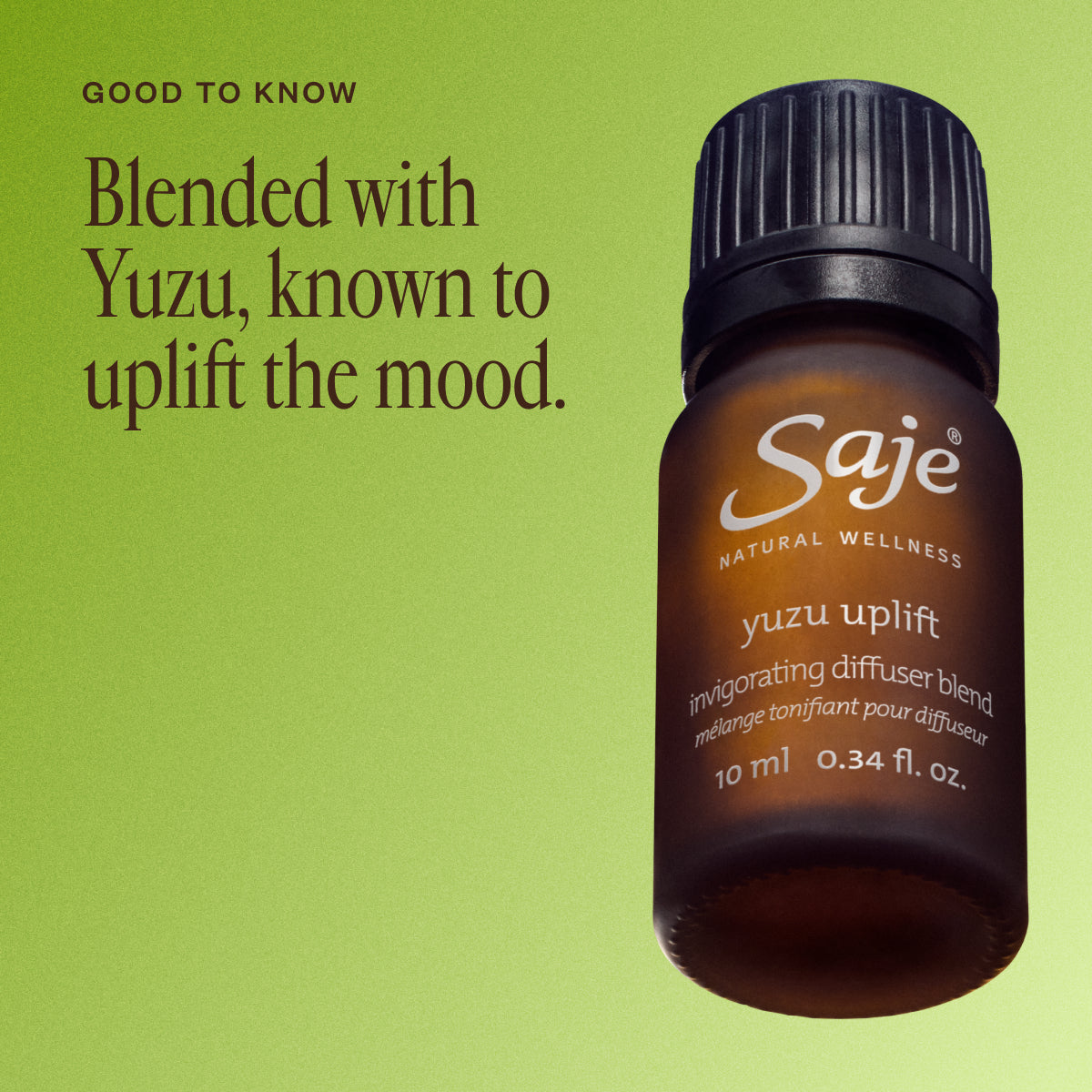 Yuzu Uplift Invigorating Essential Oil Diffuser Blend - Energizing Citrus Aroma for Home, Office & Spa Relaxation