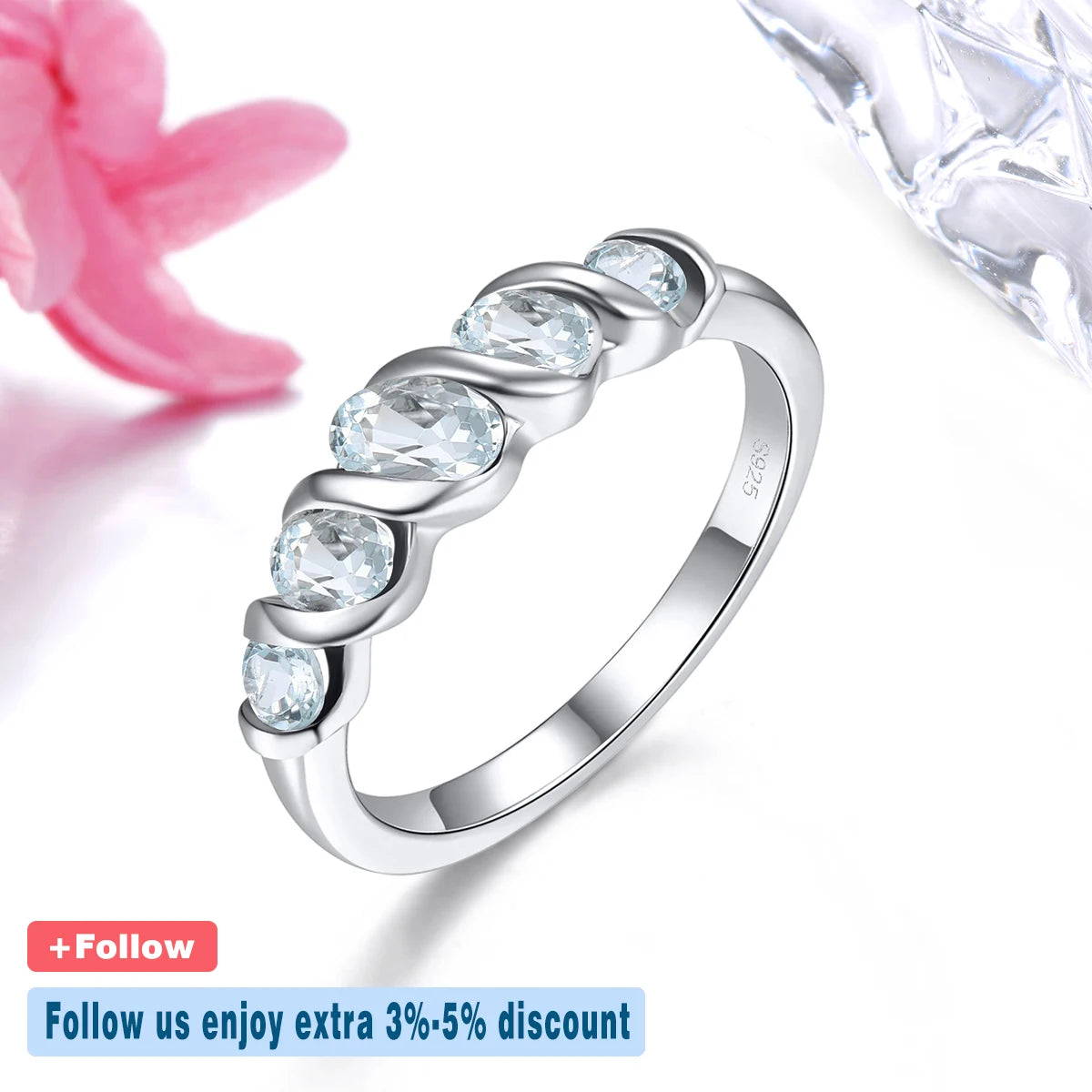Deep Affection Ring - Elegant Sterling Silver Promise Ring for Women, Romantic Gift for Her - Perfect for Anniversaries, Engagements & Special Occasions