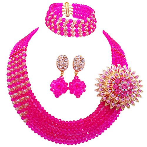 Hot Pink Champagne Gold AB