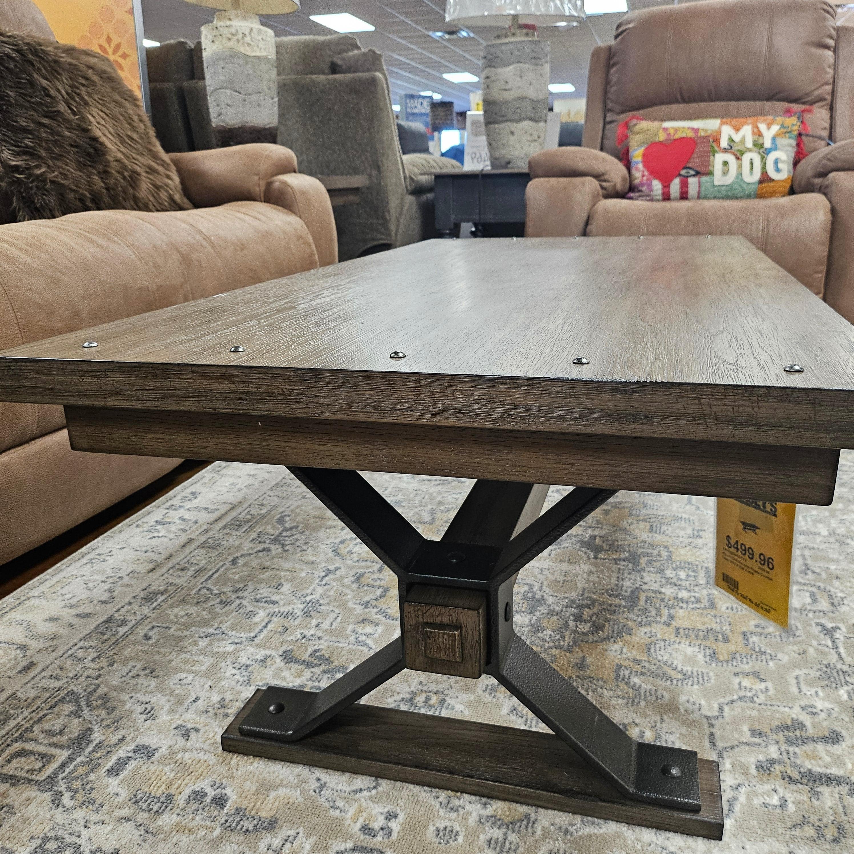 Sonoma Roads Cocktail Table 473 OT1010 - Modern Coffee Table for Living Room, Bar, Lounge & Office - Stylish End Table with Sturdy Wooden Frame - Perfect for Home Decor & Entertaining