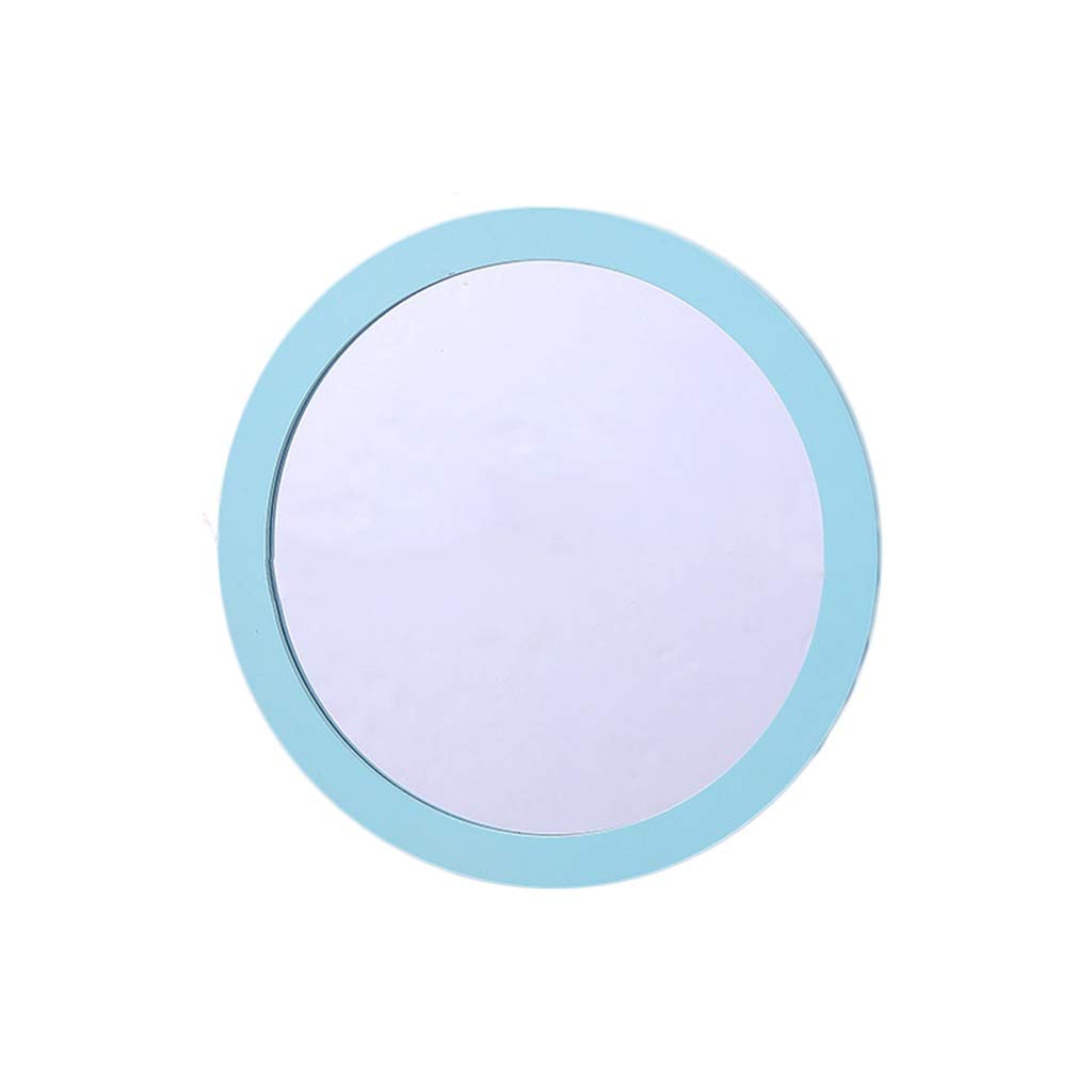 Round Wall Mirror with Color Frame - Blue 30x30cm, Kids Bathroom Mirror, Kindergarten & Home Decor, Durable & Safe for Children's Rooms, Playrooms & Hallways