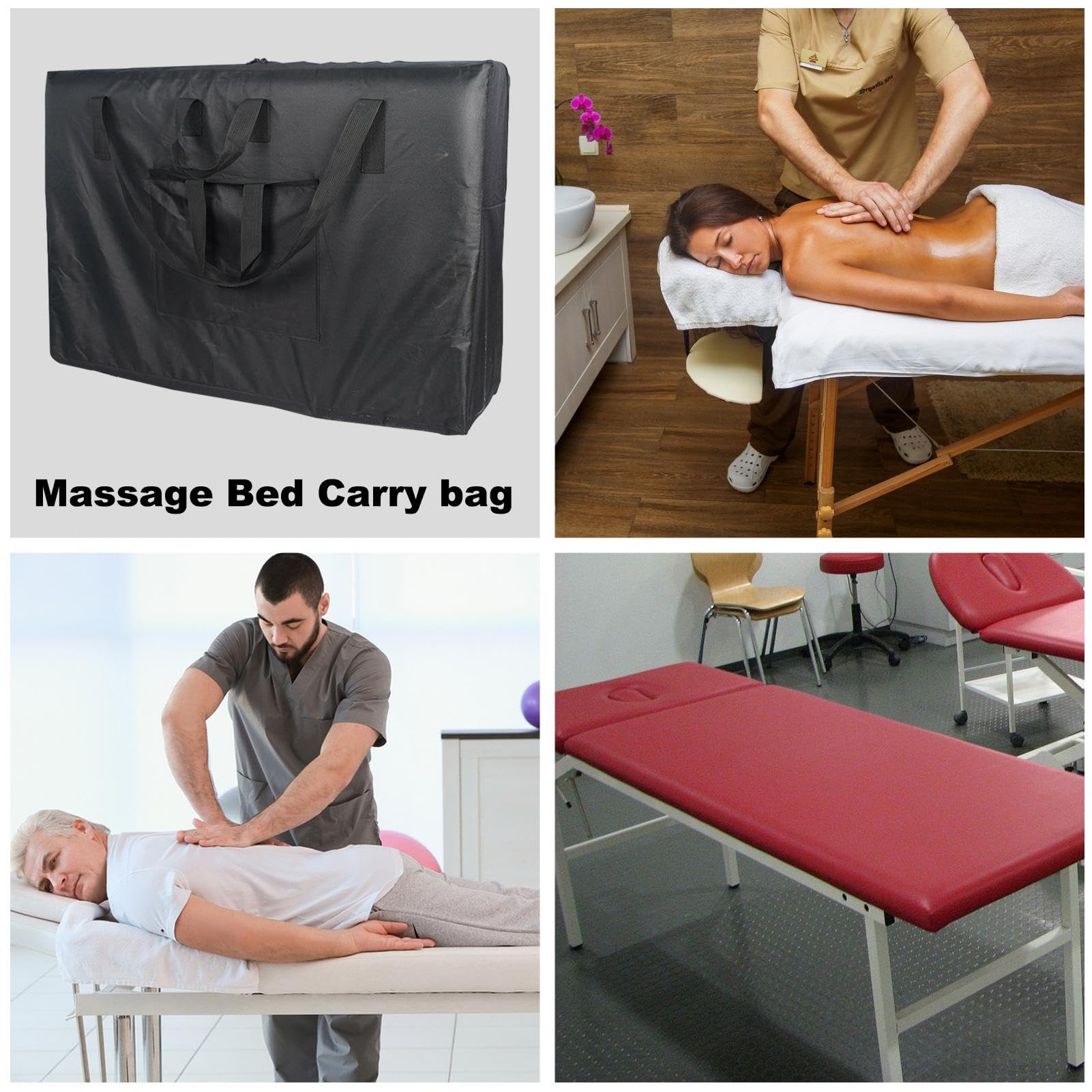 Portable Massage Table Carry Bag - Waterproof 600D Oxford Cloth for Spa & Salon Use
