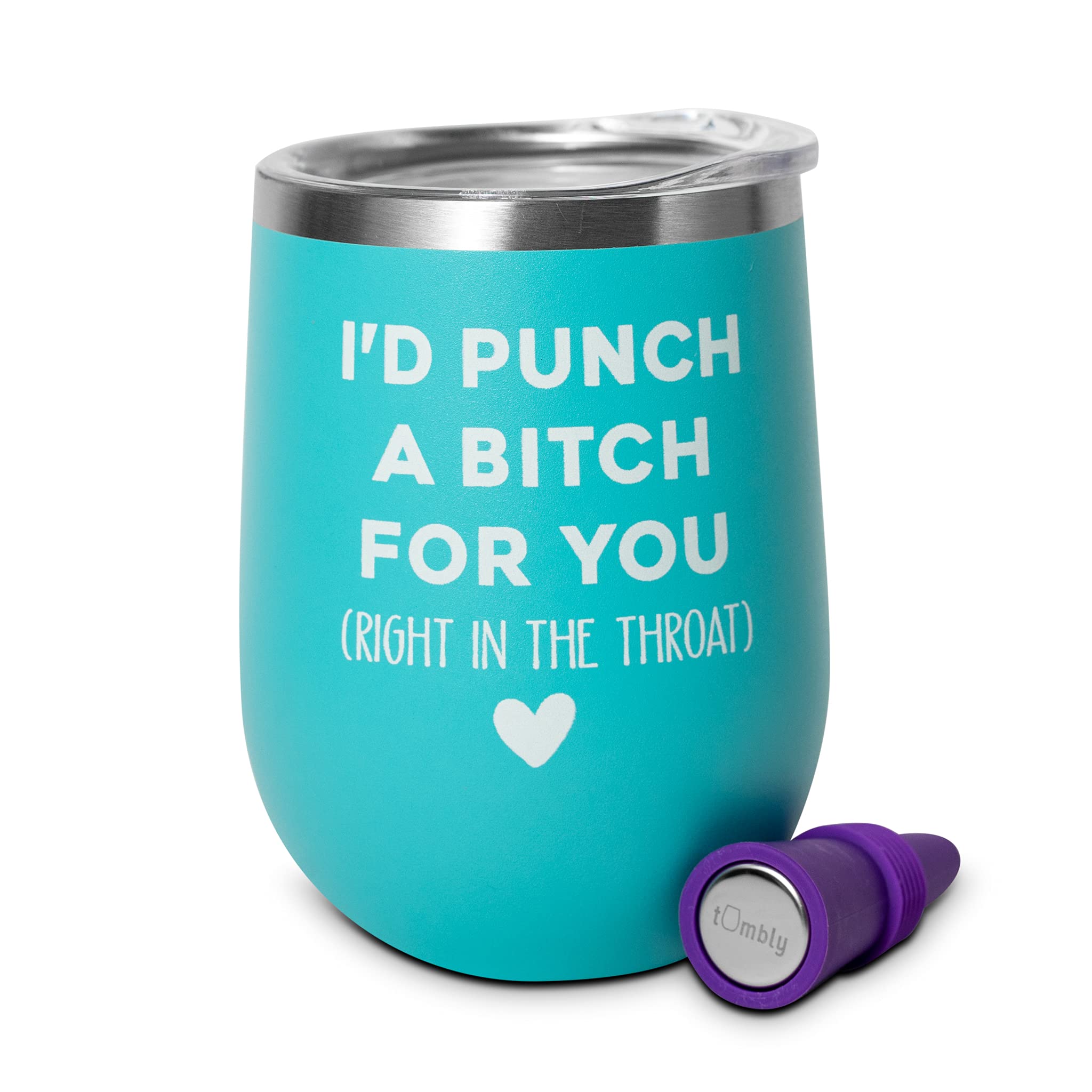 Funny BFF Wine Tumbler - Bestie Gifts for Women - Birthday & Sister Present