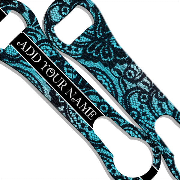 Custom Personalized V Rod® Bottle Opener with Sexy Lace Design - Perfect for Parties, Weddings & Gifts