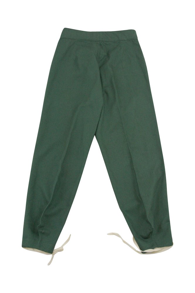 Original German WWII Panzer Elite Summer HBT Reed Green Trousers - Authentic Military Uniform Pants for Reenactment & Collectors