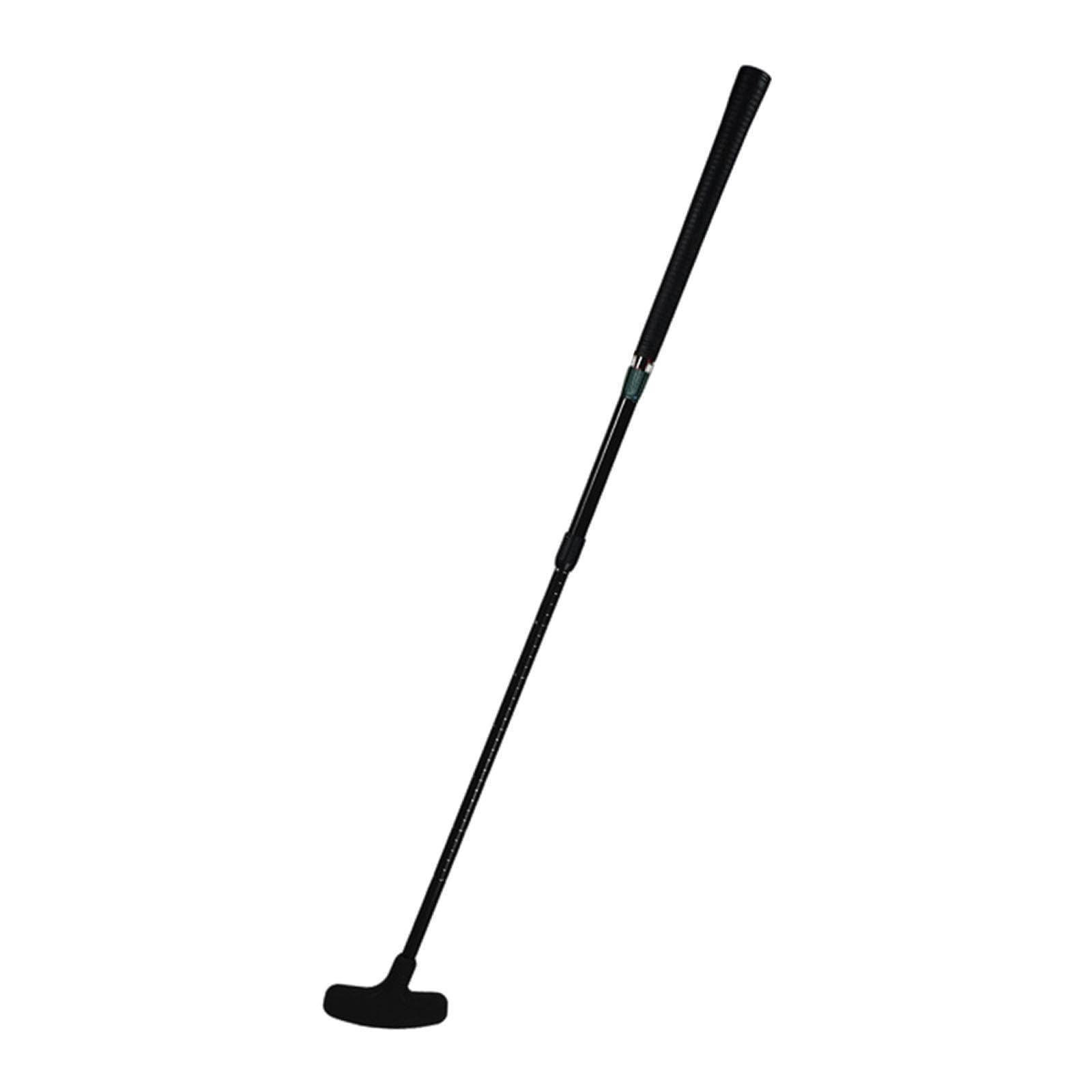 Kowaku Retractable Golf Putter - Adjustable Aluminum Alloy 2-Sided Mini Golf Club for Indoor/Outdoor Practice, Travel & Office - Perfect for Backyard, Garden & Office Putting Practice (Black)