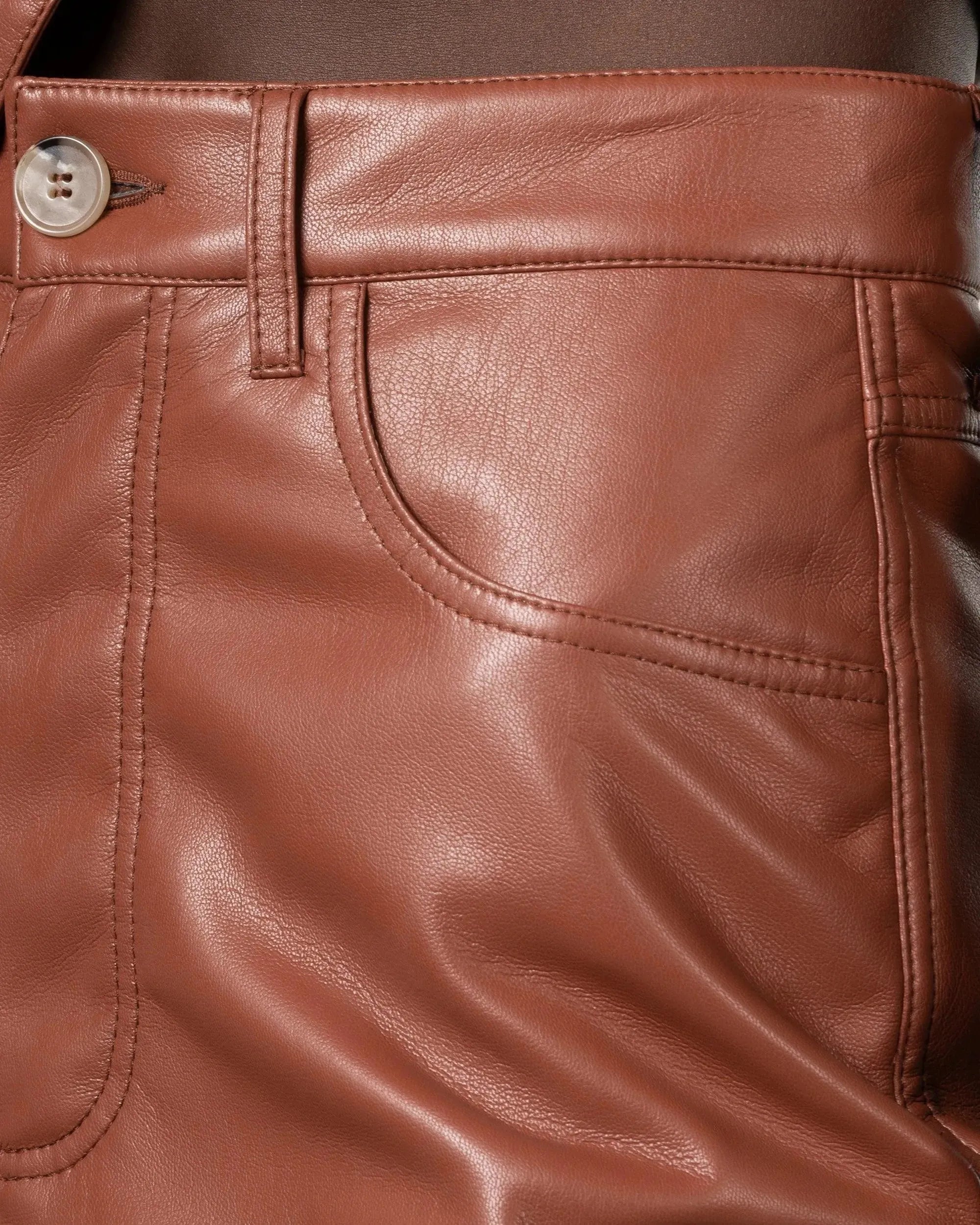 Leana Vegan Leather Shorts - Women's High Waisted Faux Leather Shorts for Casual & Night Out | Perfect for Parties, Clubbing, and Summer Outfits