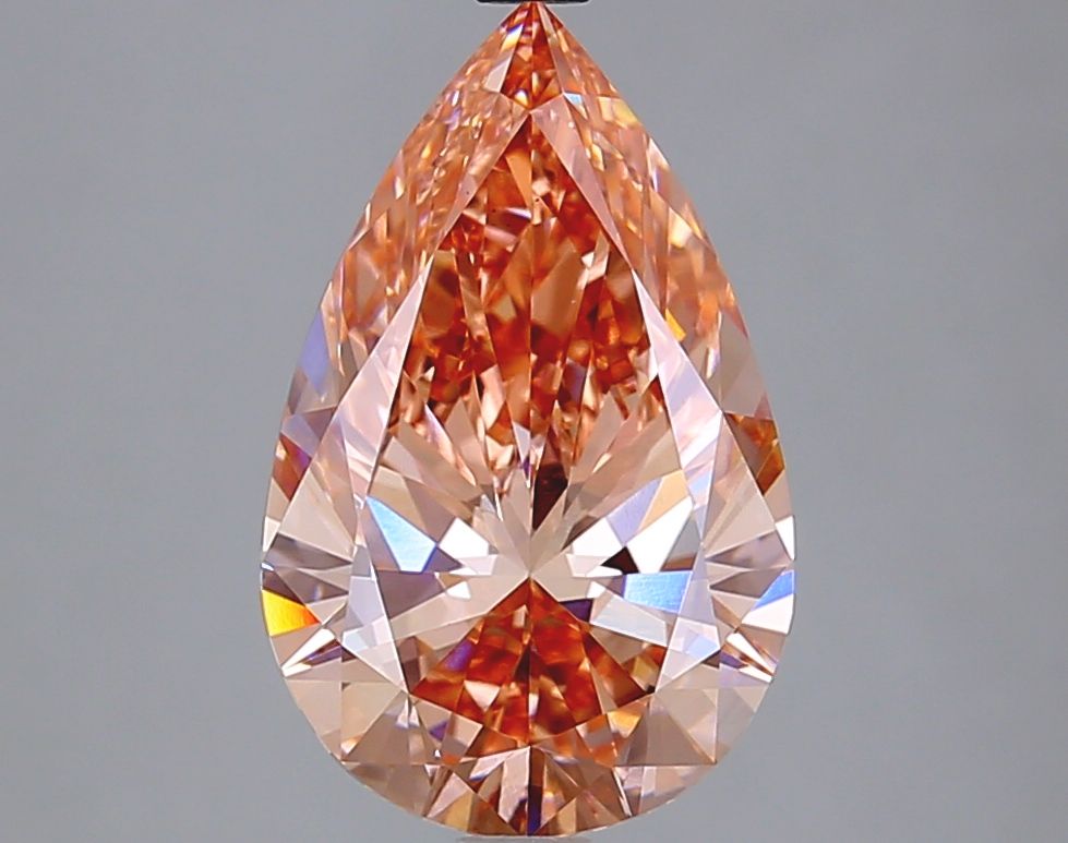 3.01 Carat Pear Cut Fancy Pink Diamond Ring - Elegant Engagement & Wedding Jewelry for Women - Perfect for Proposals, Anniversaries & Special Occasions