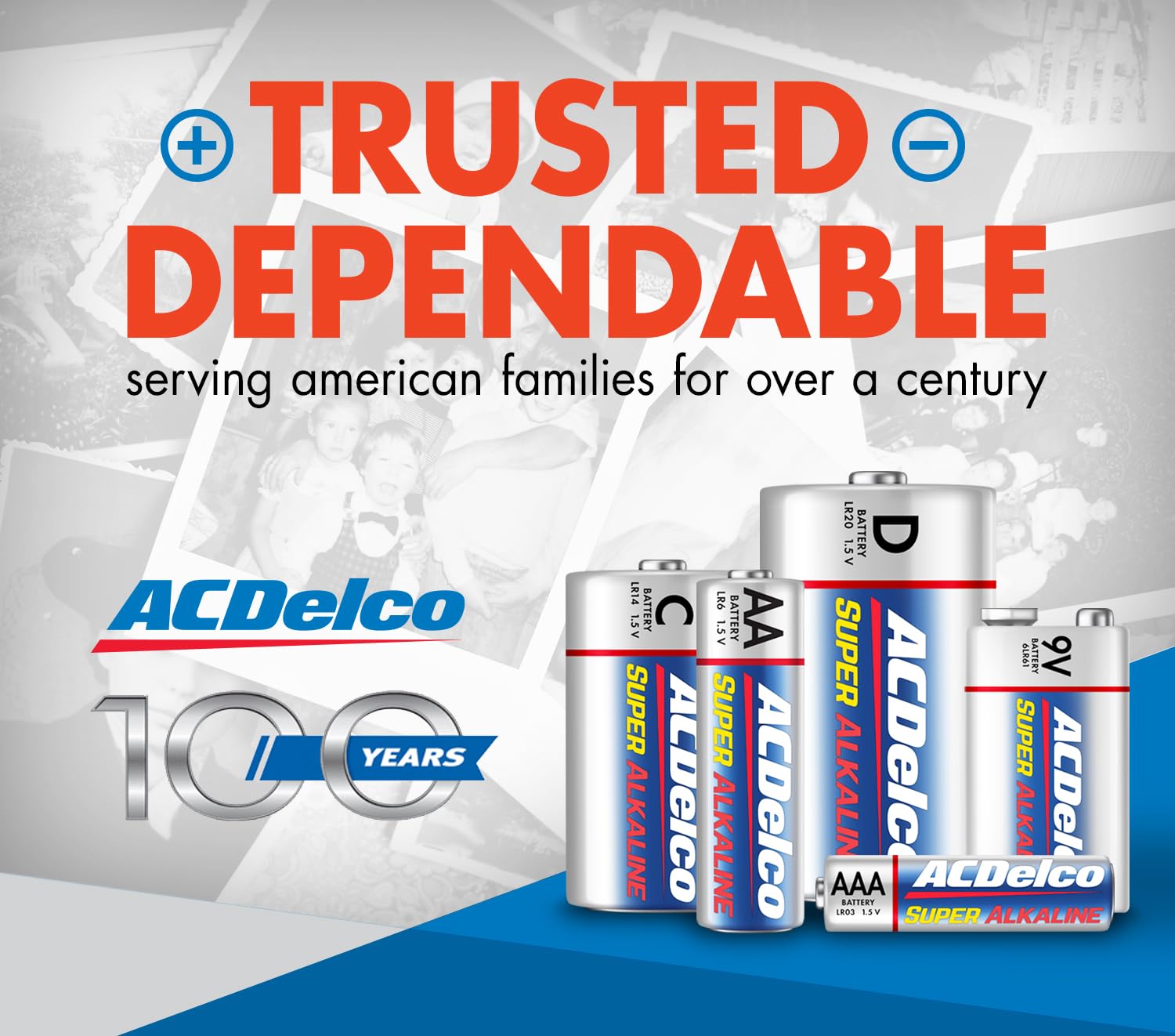 ACDelco 8-Pack Super Alkaline C Batteries - Maximum Power, 7-Year Shelf Life, Recloseable Packaging - Ideal for Flashlights, Toys, and Emergency Devices