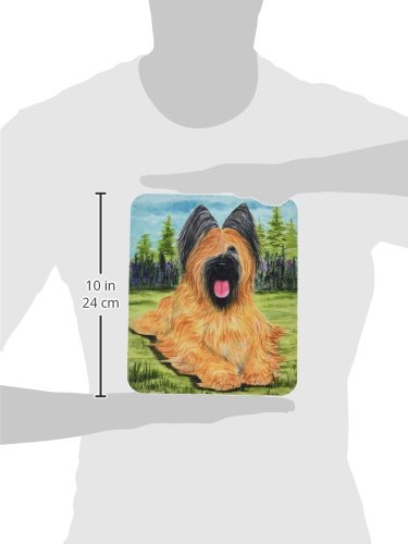 Briard Mouse Pad & Trivet Set - Washable Large Mousepad for Home Office, Gaming, and Computers - Perfect for Work, Play, and Kitchen Use