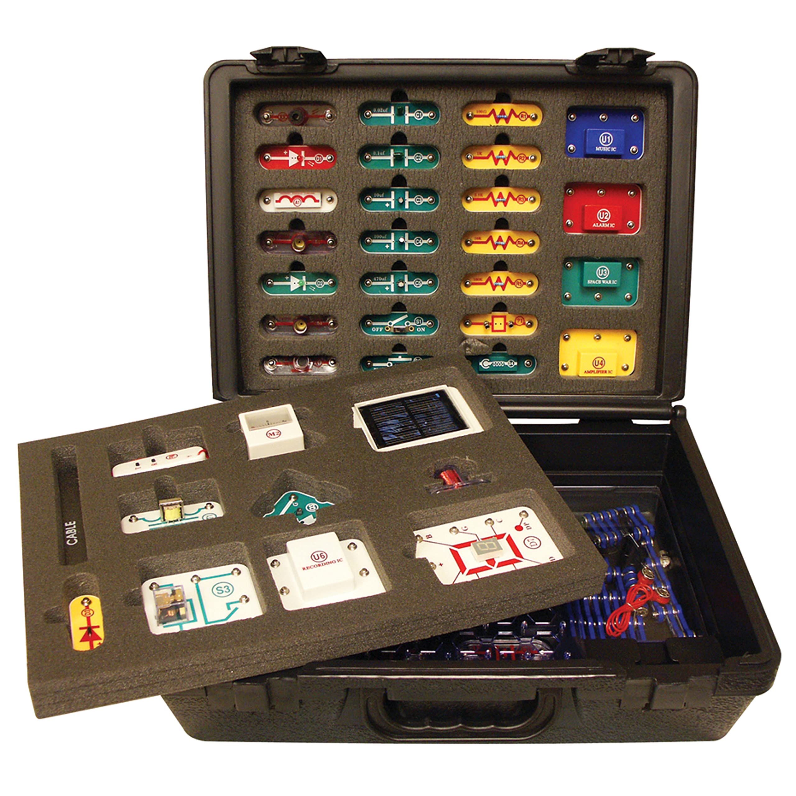 Snap Circuits Extreme SC-750R Electronics Exploration Kit with Student Training Program & Study Guide - STEM Educational Toy for Kids & Teens | Learn Circuitry, Perfect for Classroom, Homeschool & Science Projects