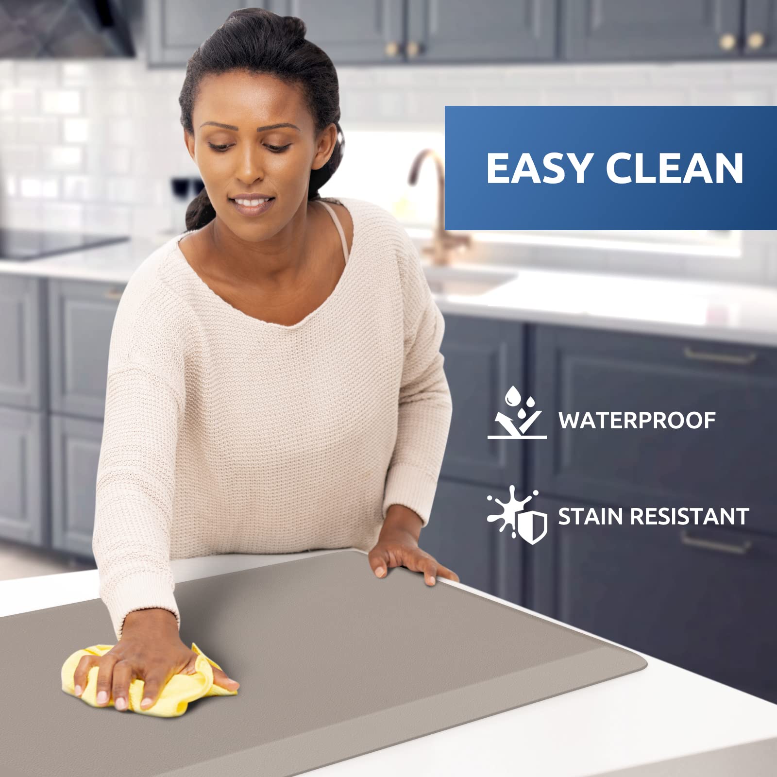 KitchenClouds Anti-Fatigue Kitchen Mat - 17.3