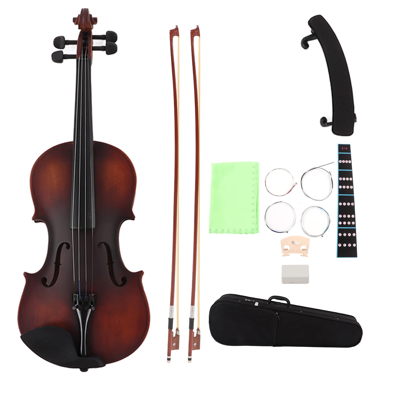 Aston Villa Matte Violin for Beginners - Professional Grade Test Violin with Vintage Design, Durable & High-Quality | Perfect for Practice, Performances & Music Classes