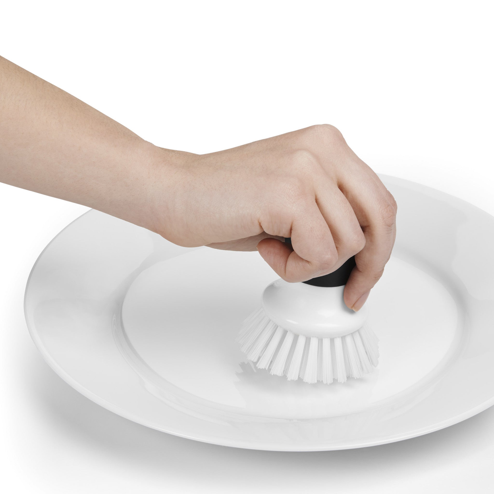 OXO Palm Brush - Ergonomic Cleaning Brush for Kitchen, Bathroom & Household Chores - Perfect for Scrubbing Pots, Pans, Tiles & More