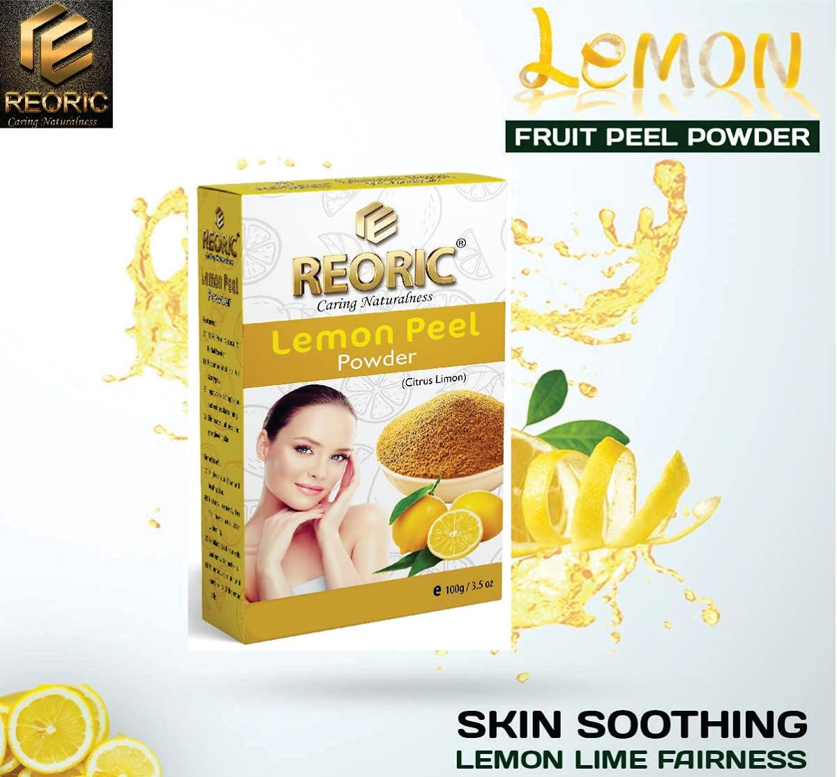 Organic Orange Peel Powder & Lemon Peel Powder for Face & Skin Care - Oil Control & Skin Whitening | 100% Natural, Vegan, Chemical-Free (200g, Pack of 2) | DIY Face Masks, Scrubs & Brightening Treatments