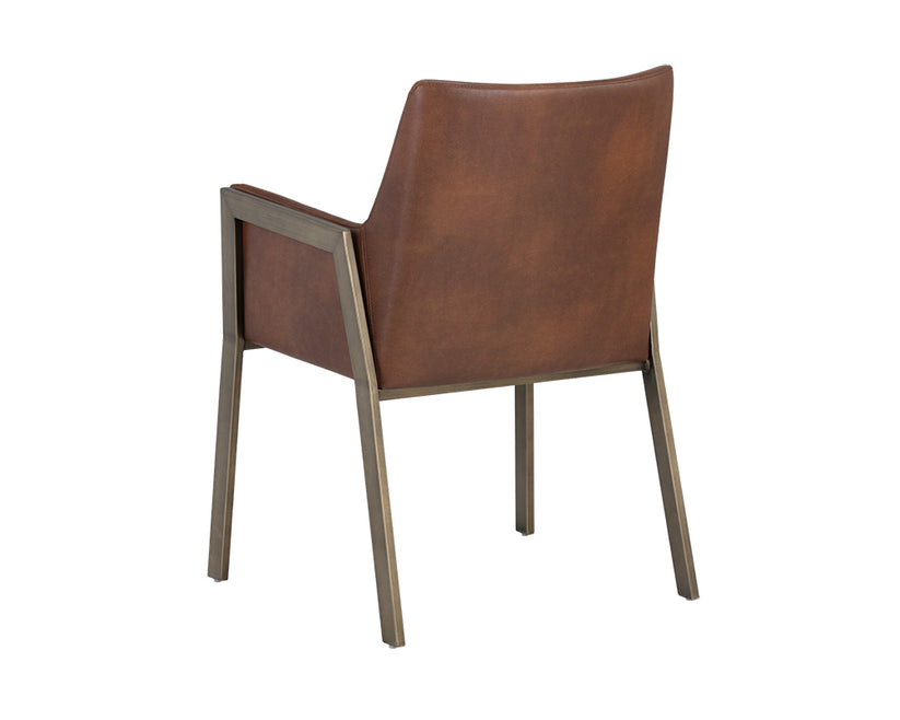 Bernadette Dining Armchair - Modern Upholstered Dining Chair with Wooden Legs for Kitchen, Dining Room & Home Decor | Comfortable & Stylish Seating Solution